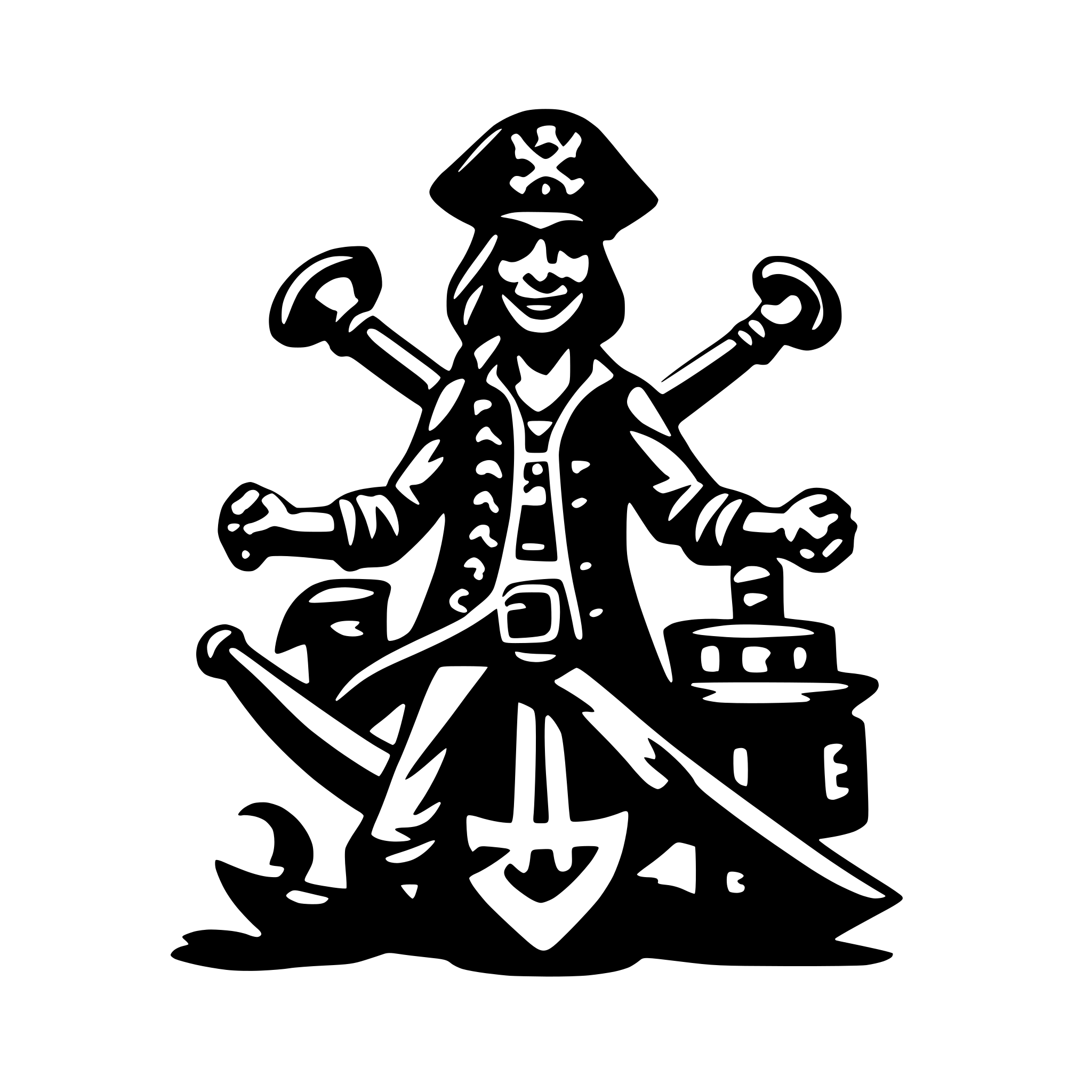 AI-generated SVG of a pirate word