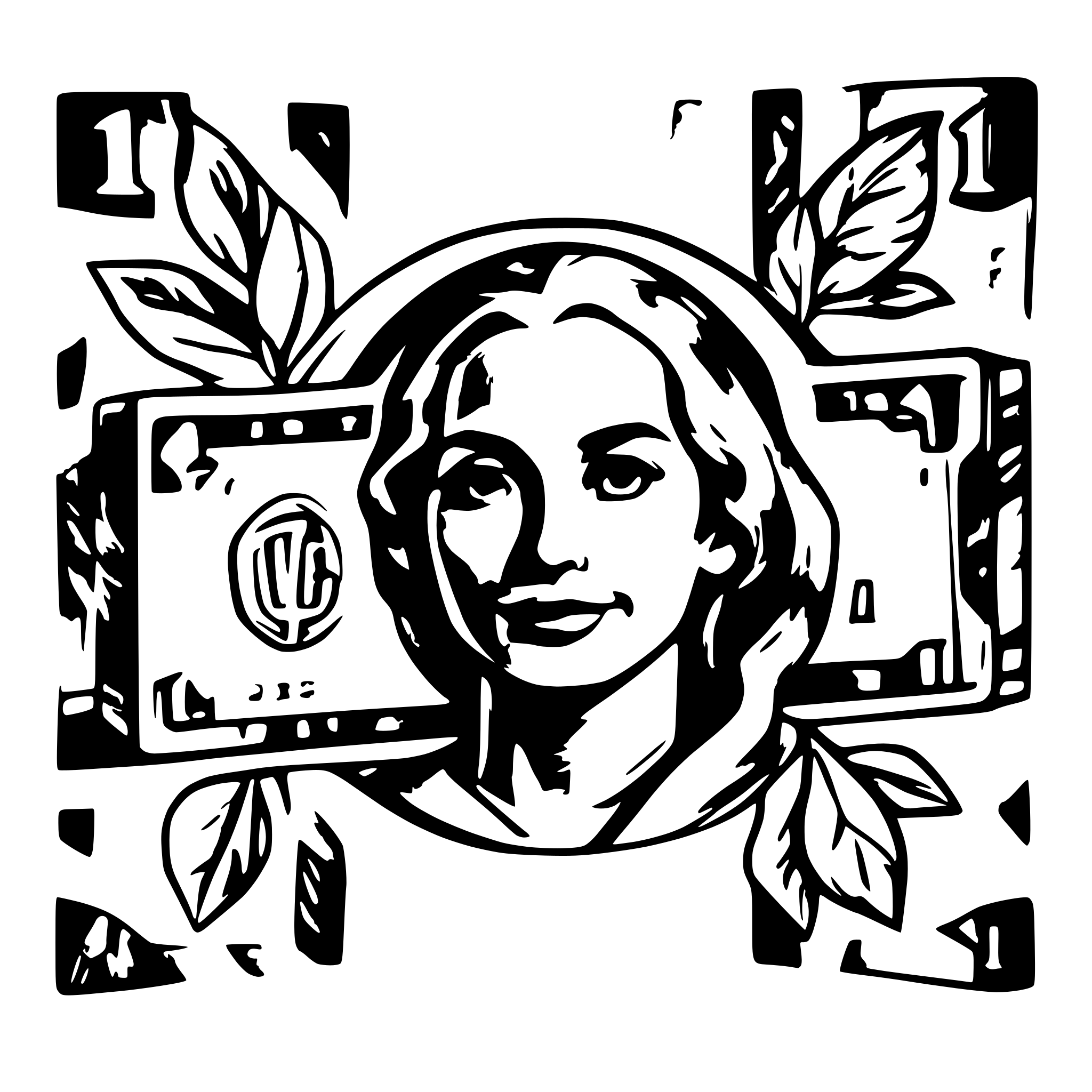 AI-generated SVG of '1935 $1 dollar bill'