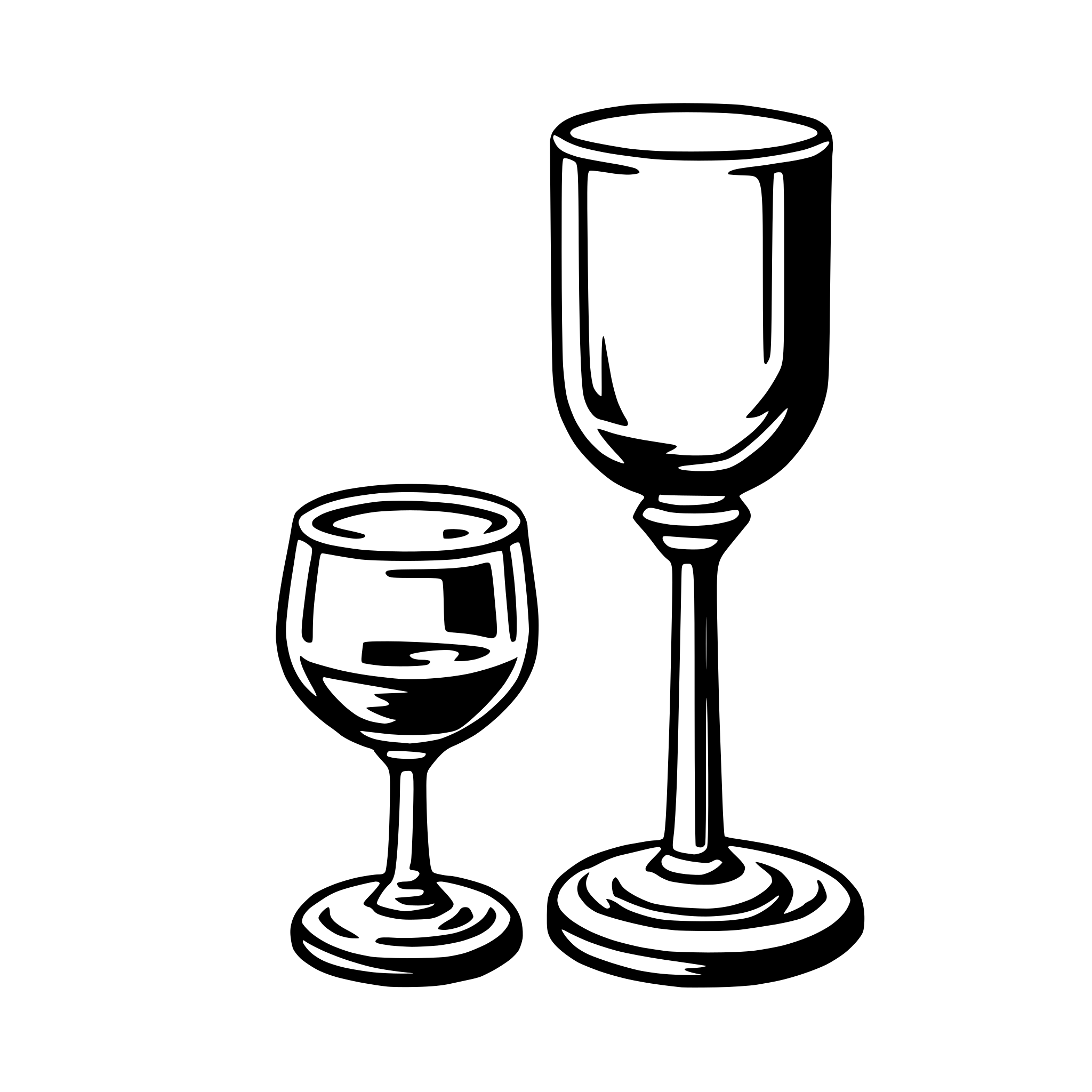AI-generated SVG of a glass