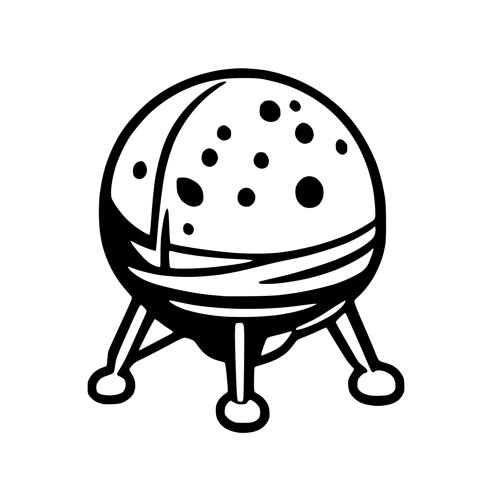 AI-generated SVG of a moon lander with two legs
