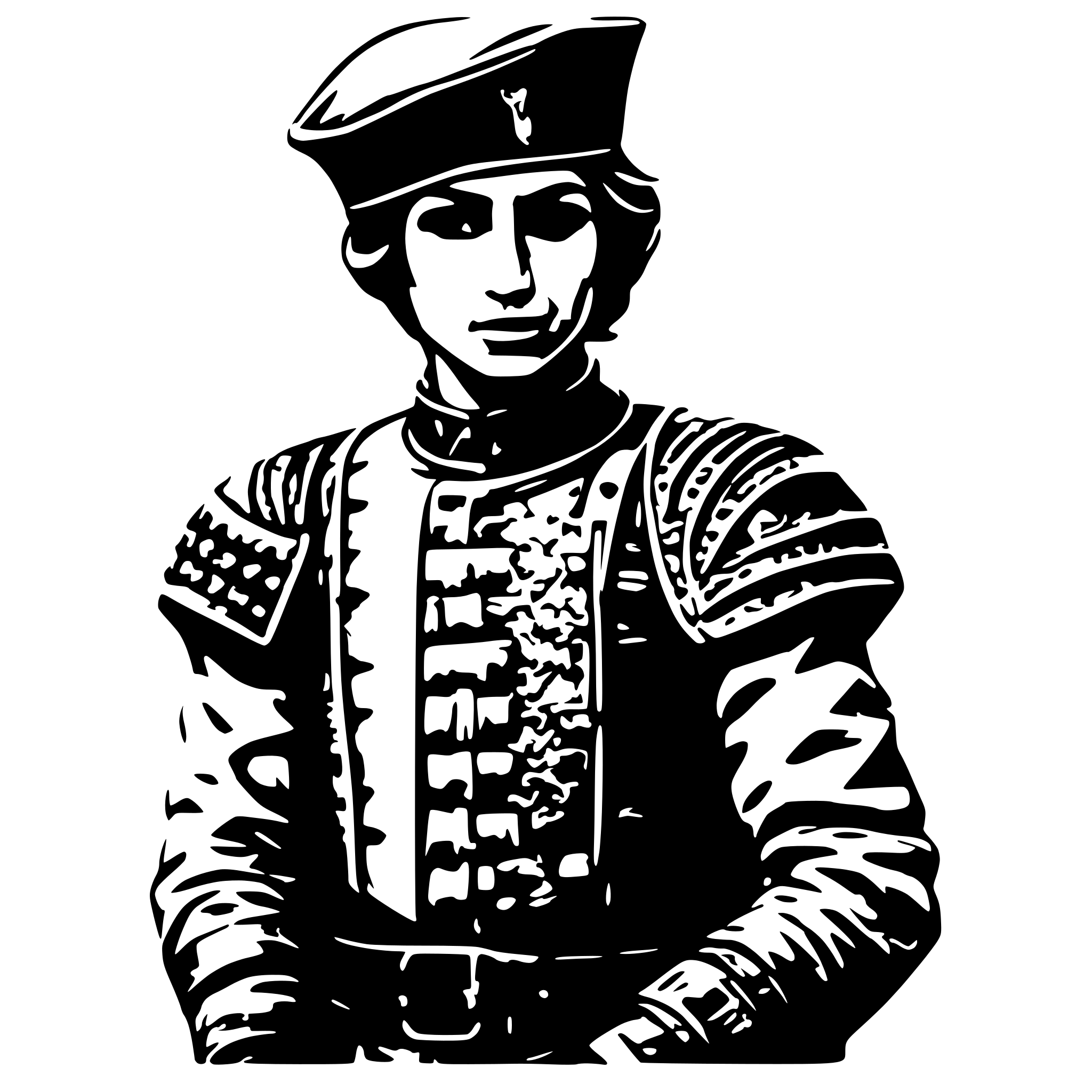 AI-generated SVG of 'an Ottoman soldier'