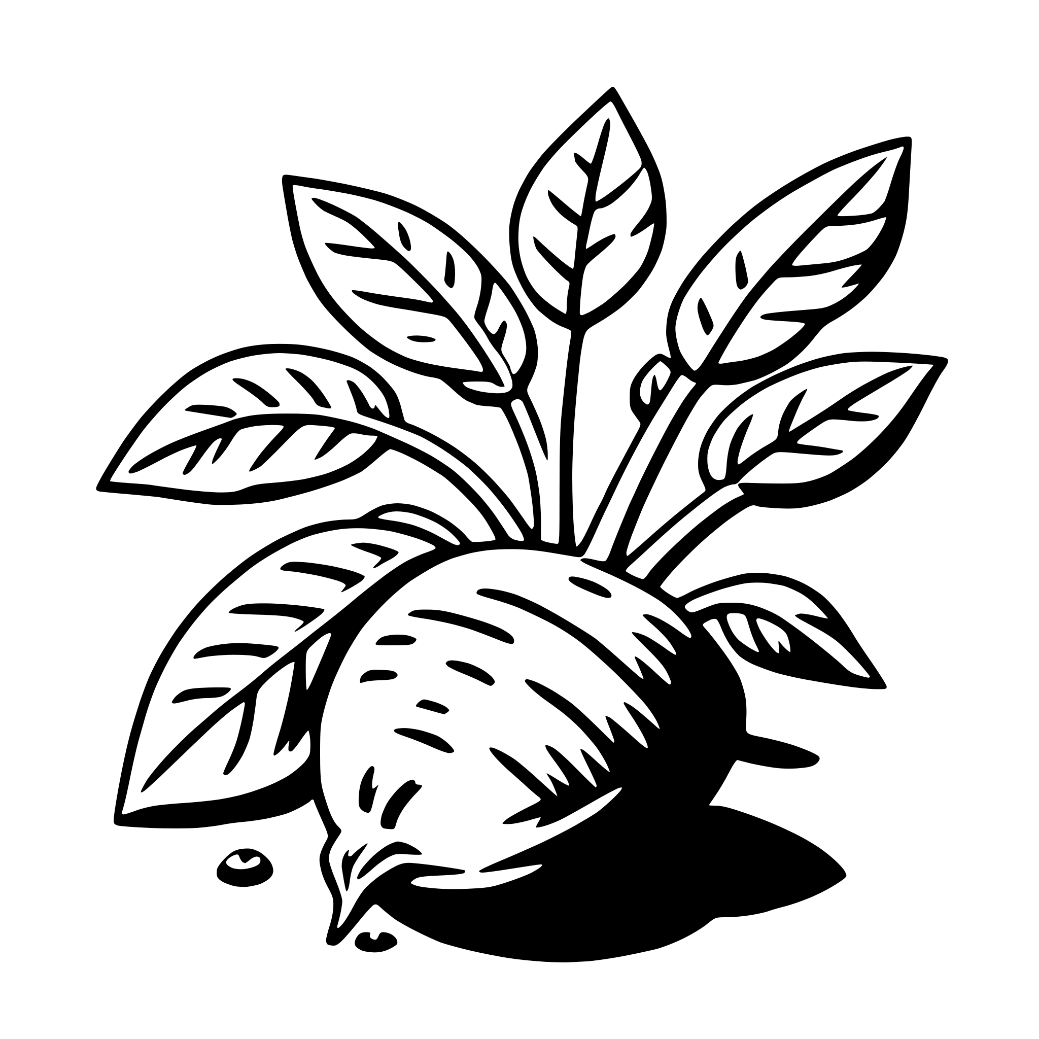 AI-generated SVG of a beet