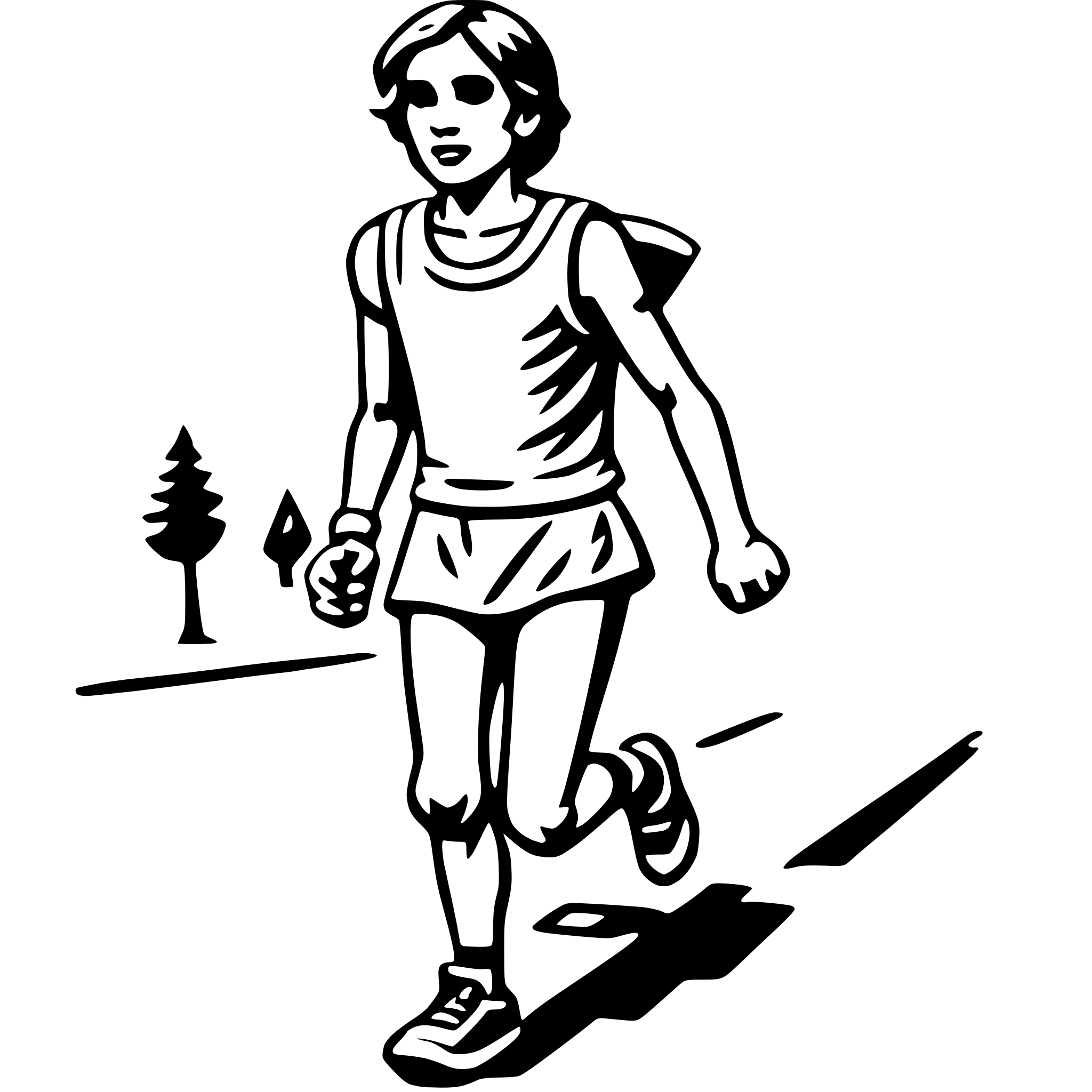 AI-generated SVG of 'running marathon'