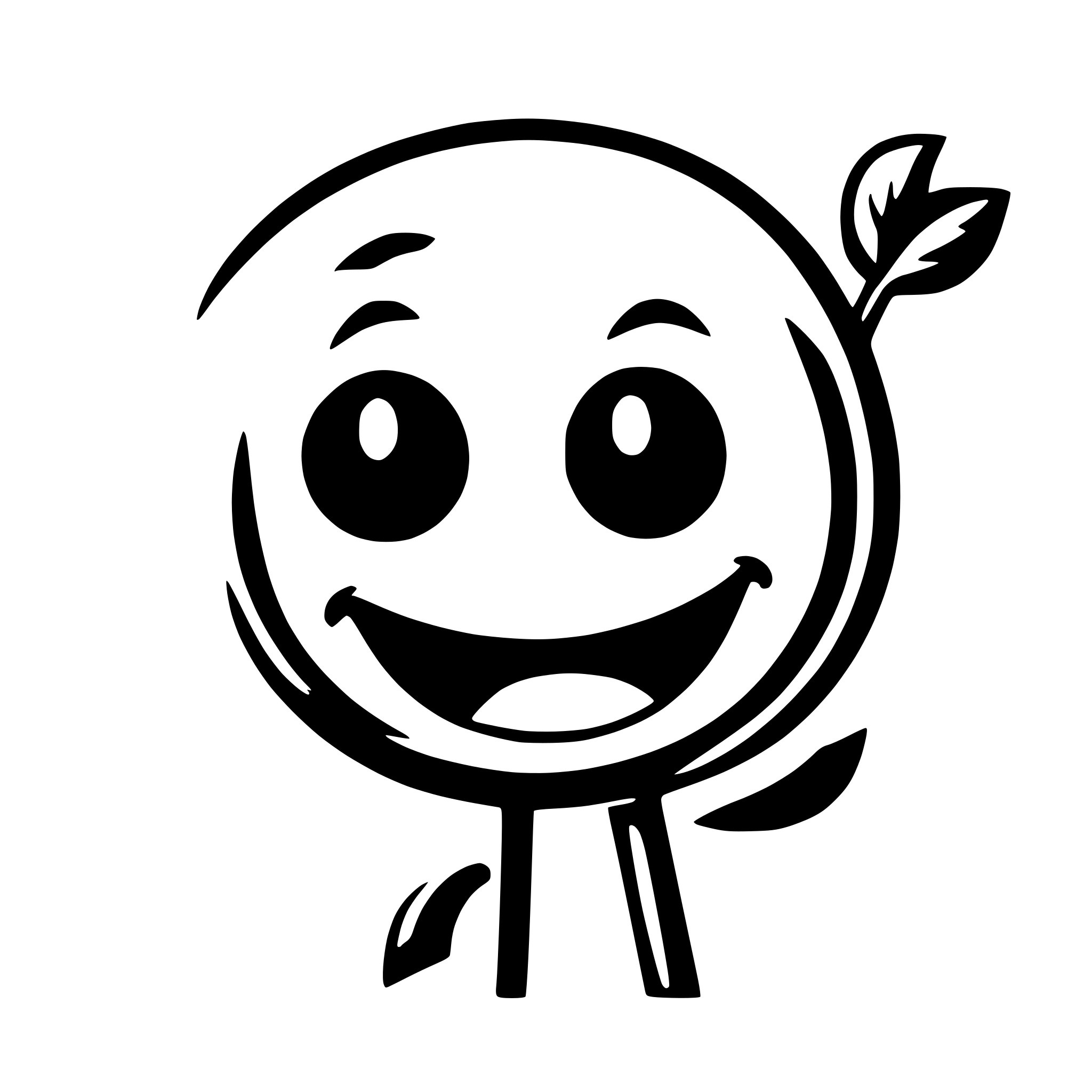AI-generated SVG of a smiley stick winking