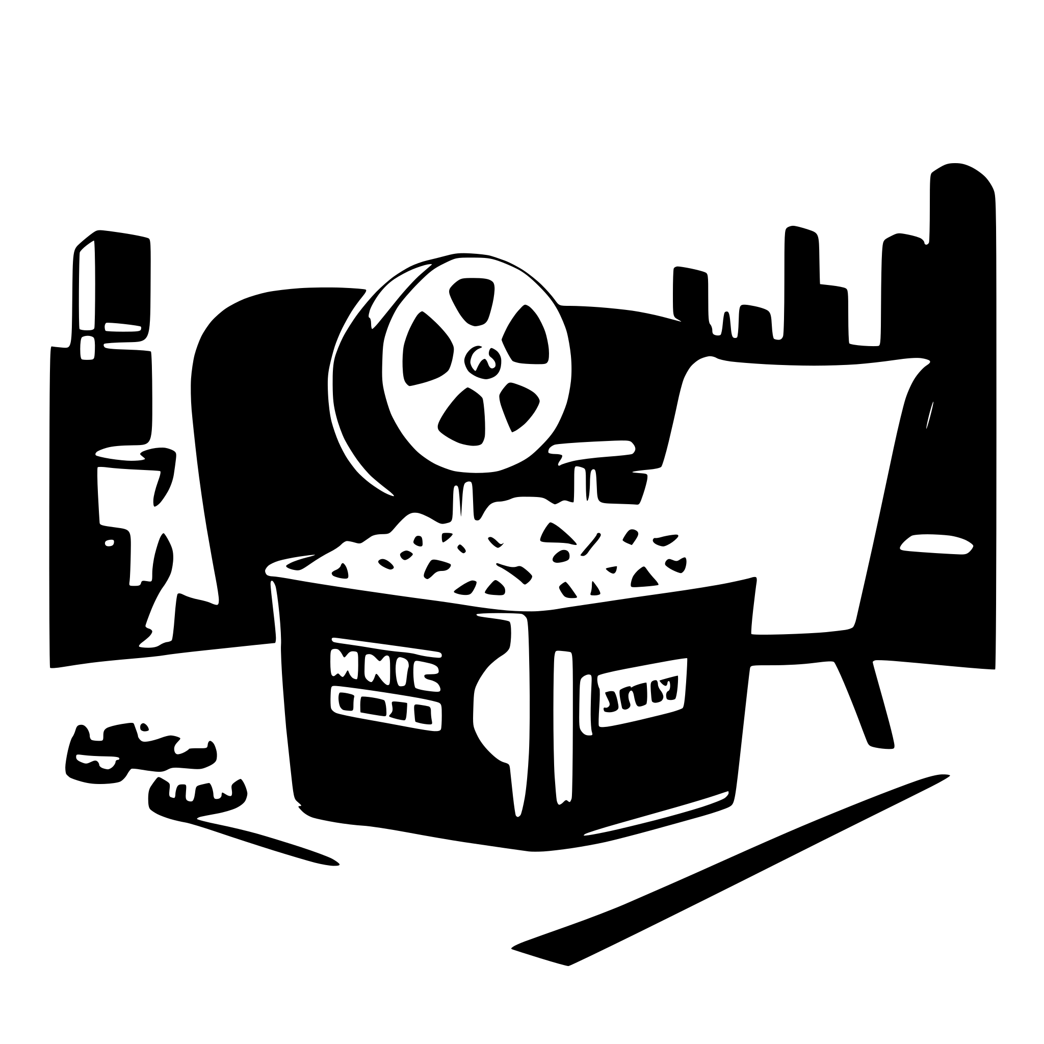 AI-generated SVG of a Movie Night