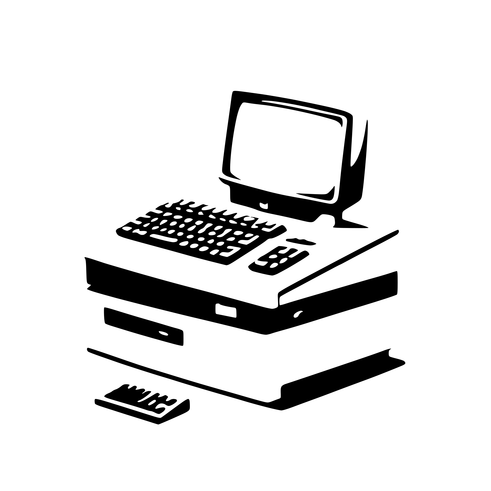 AI-generated SVG of '1980's computer'