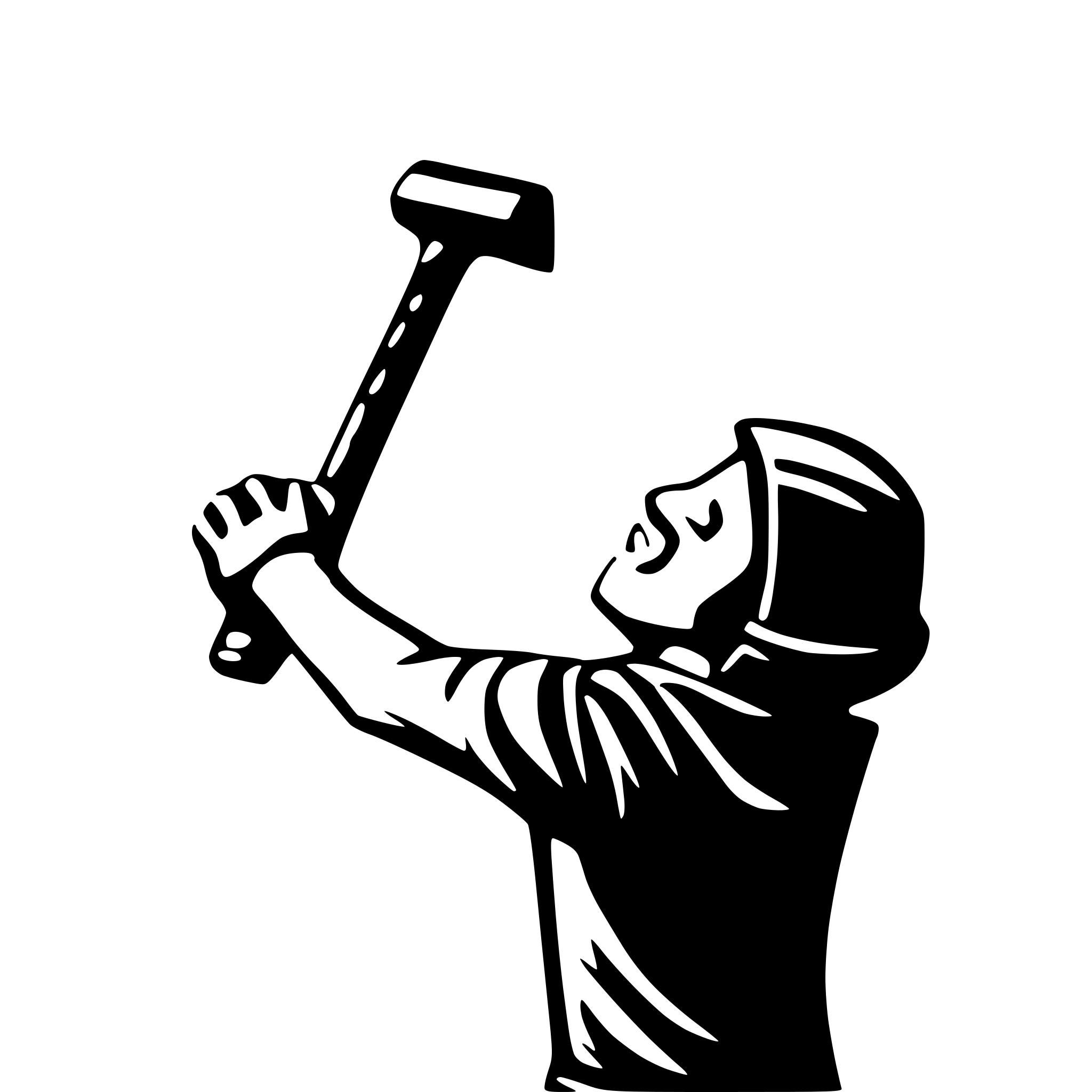 AI-generated SVG of 'person hammering a hammer'