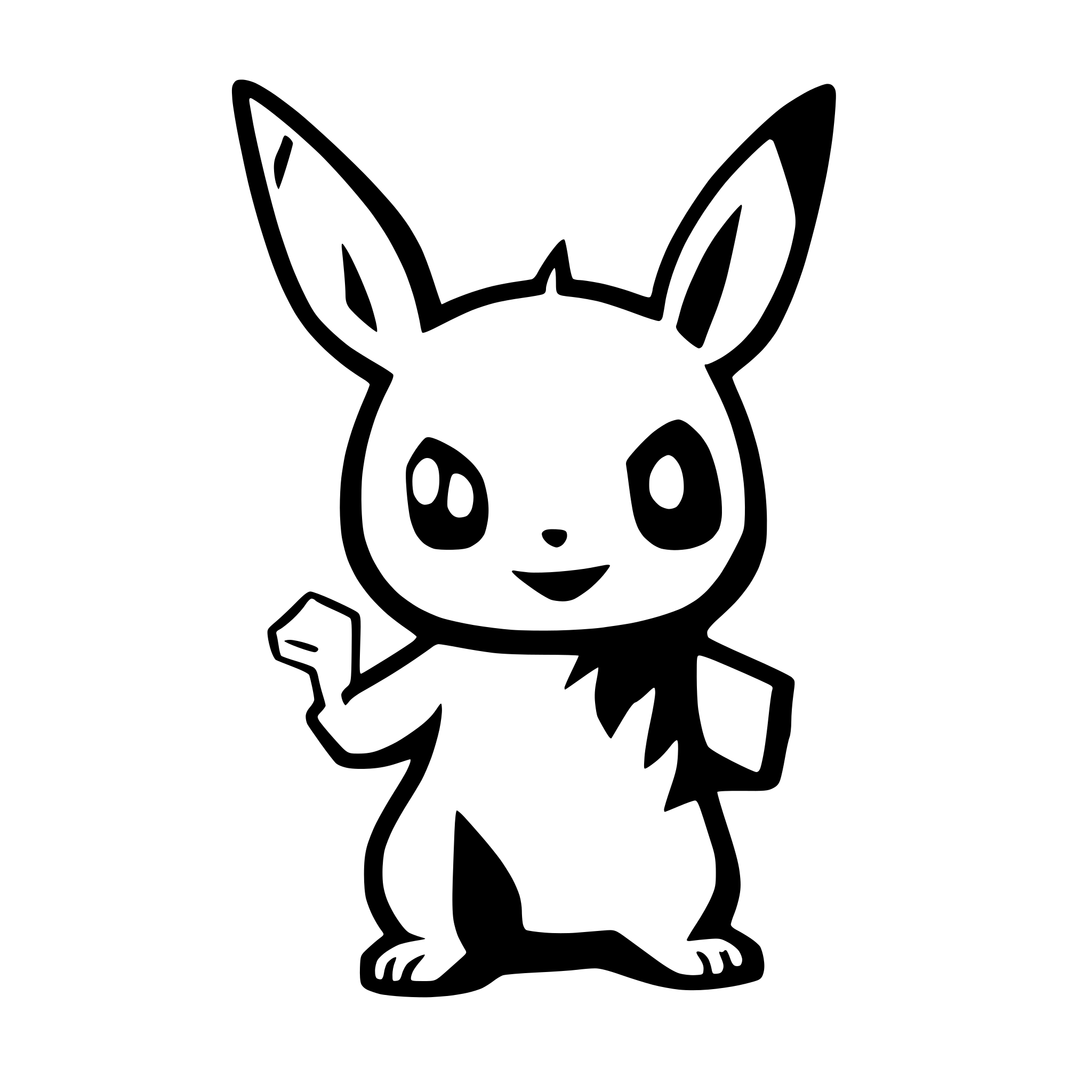 AI-generated SVG of 'pikachu'