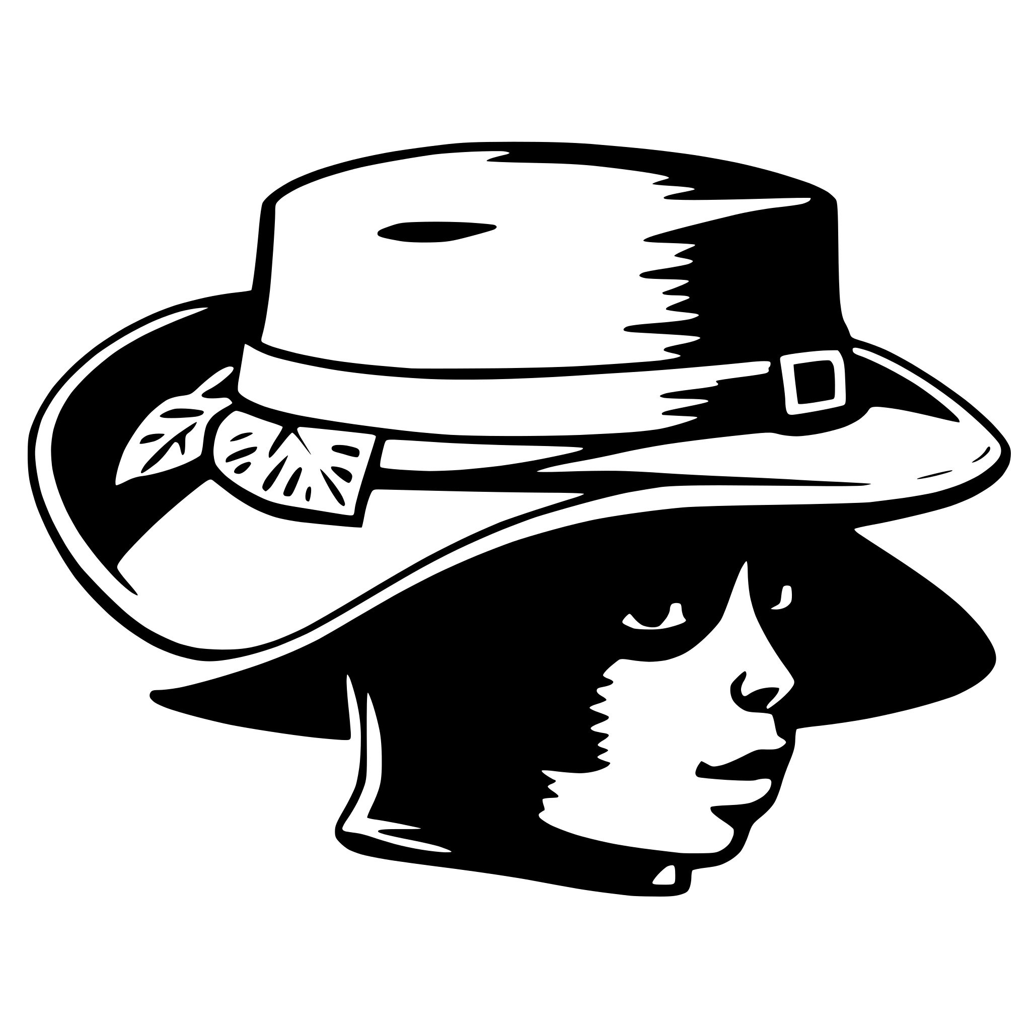 AI-generated SVG of a sun hat