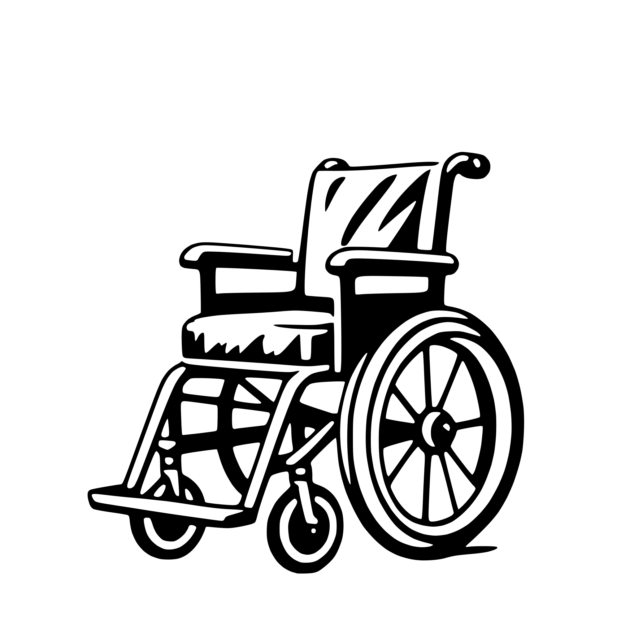 AI-generated SVG of a wheelchair