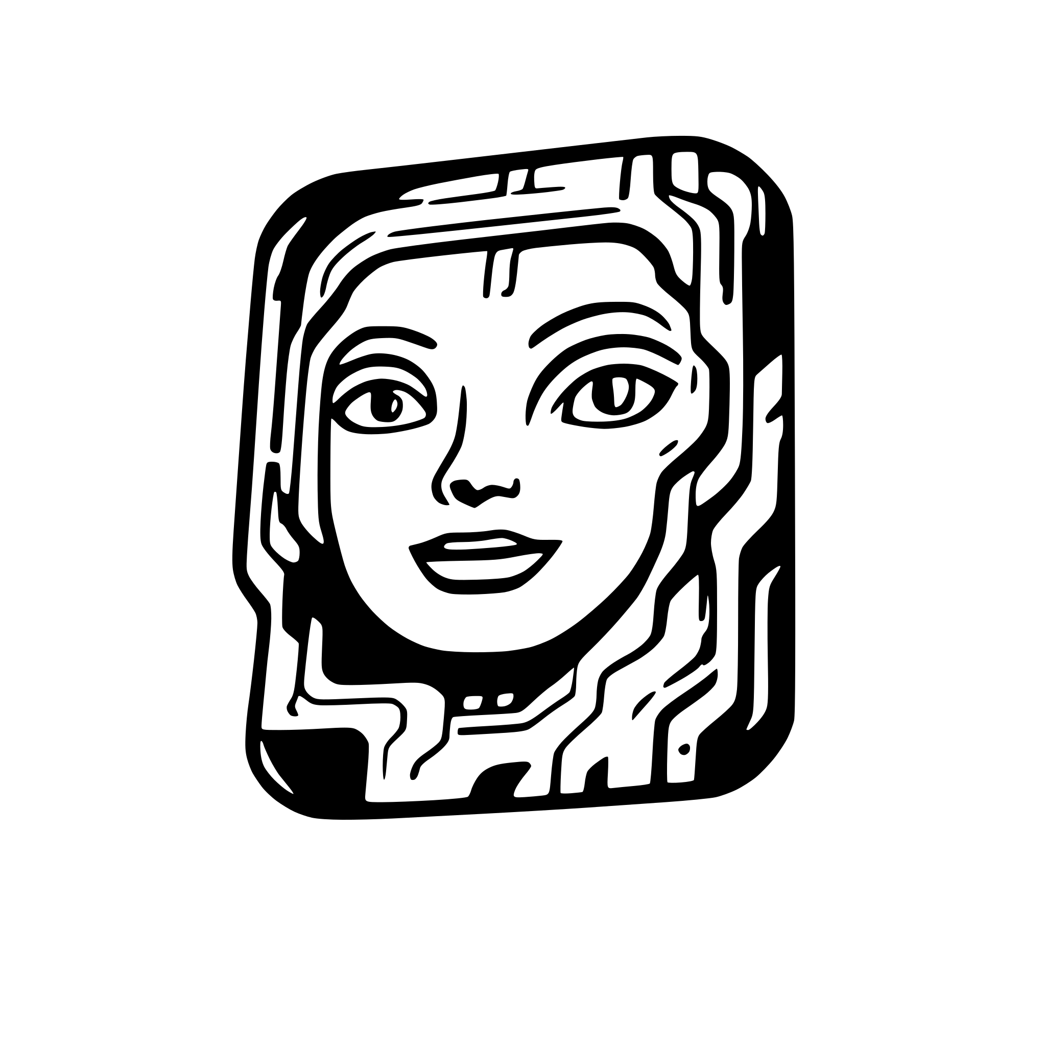 AI-generated SVG of a circuit board
