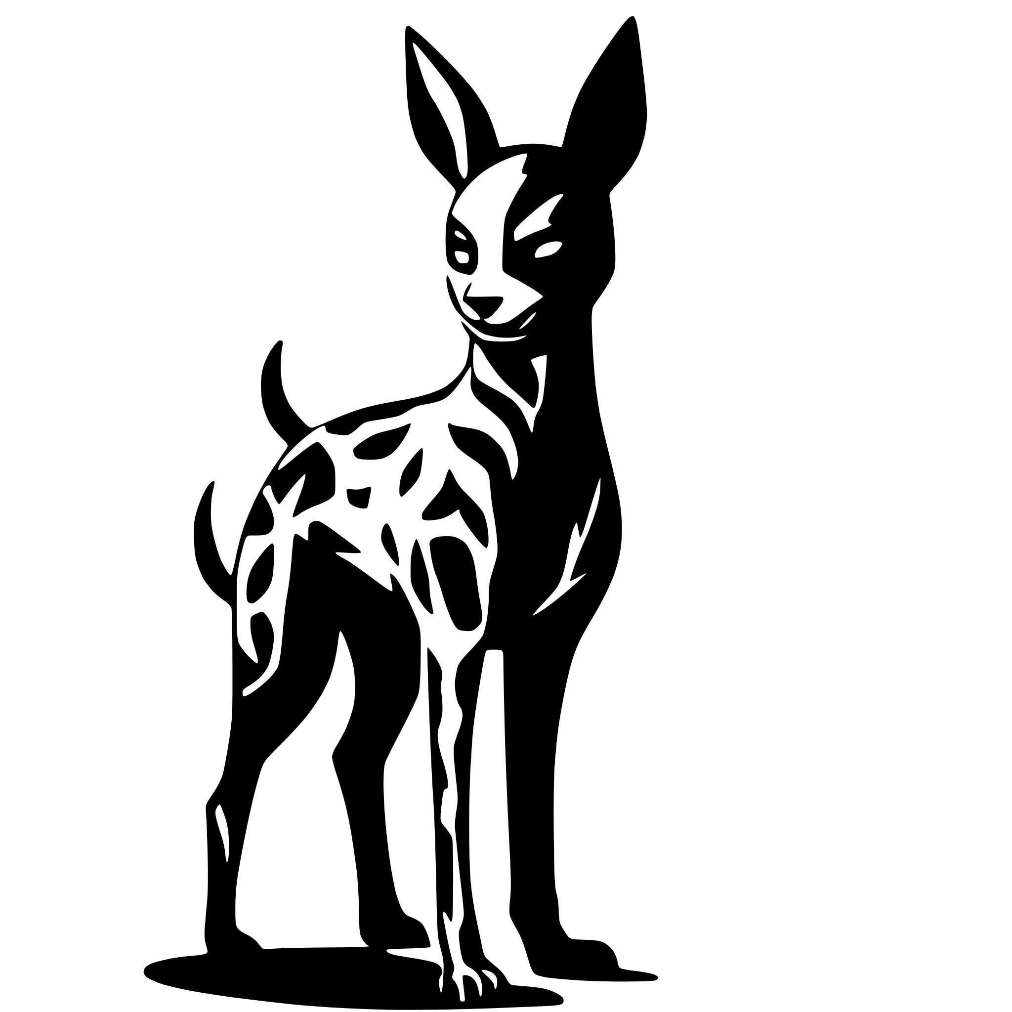 AI-generated SVG of a dogpool and deadpool high detail