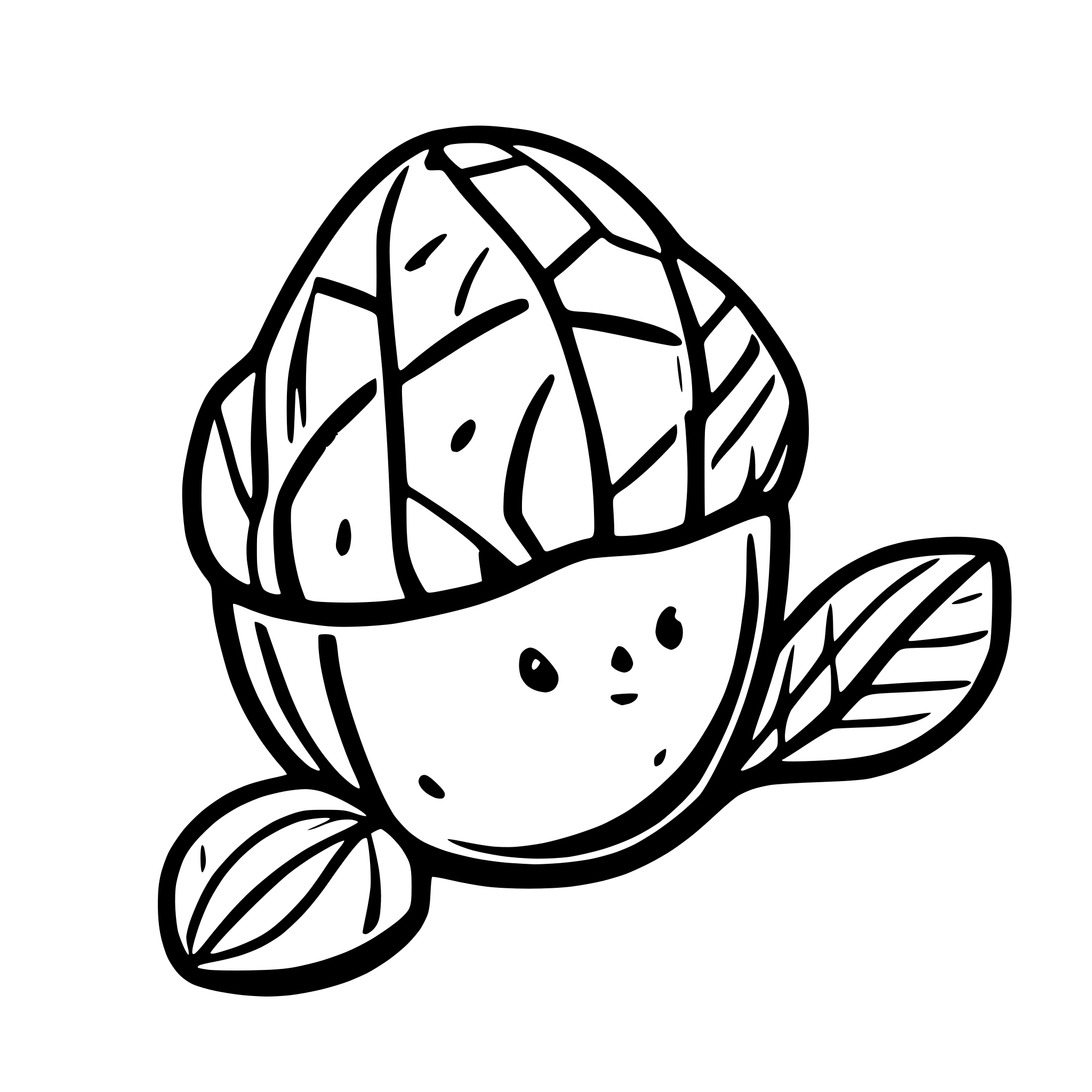 AI-generated SVG of 'peacan nut'