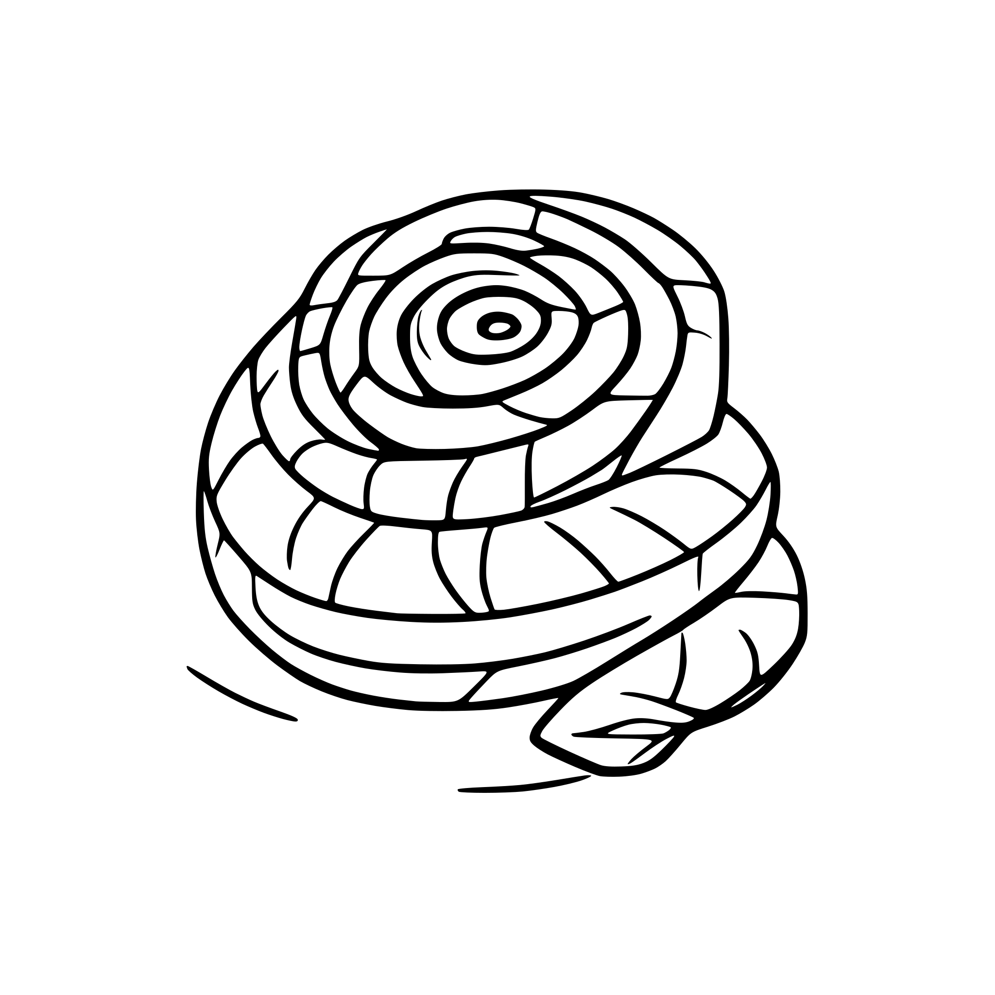 AI-generated SVG of 'swedish cinnamon roll'