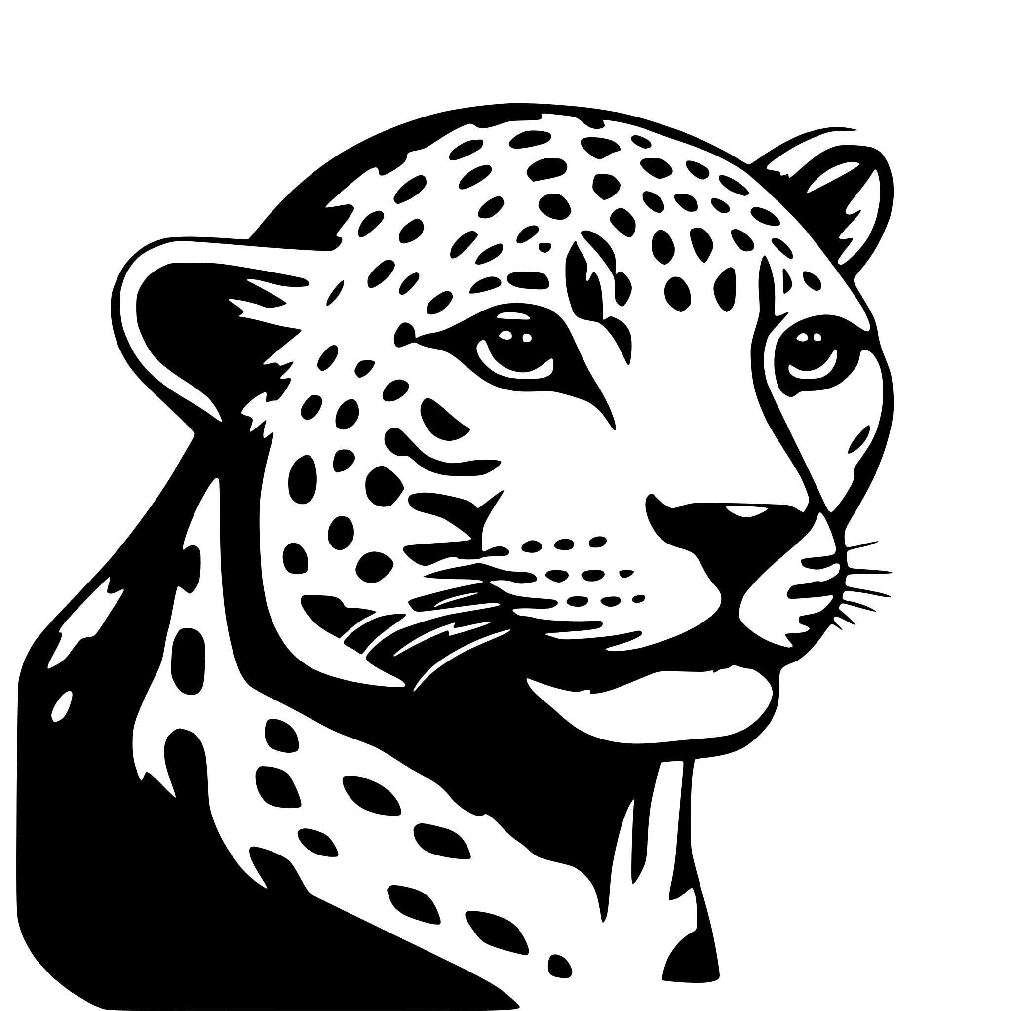AI-generated SVG of a jaguar