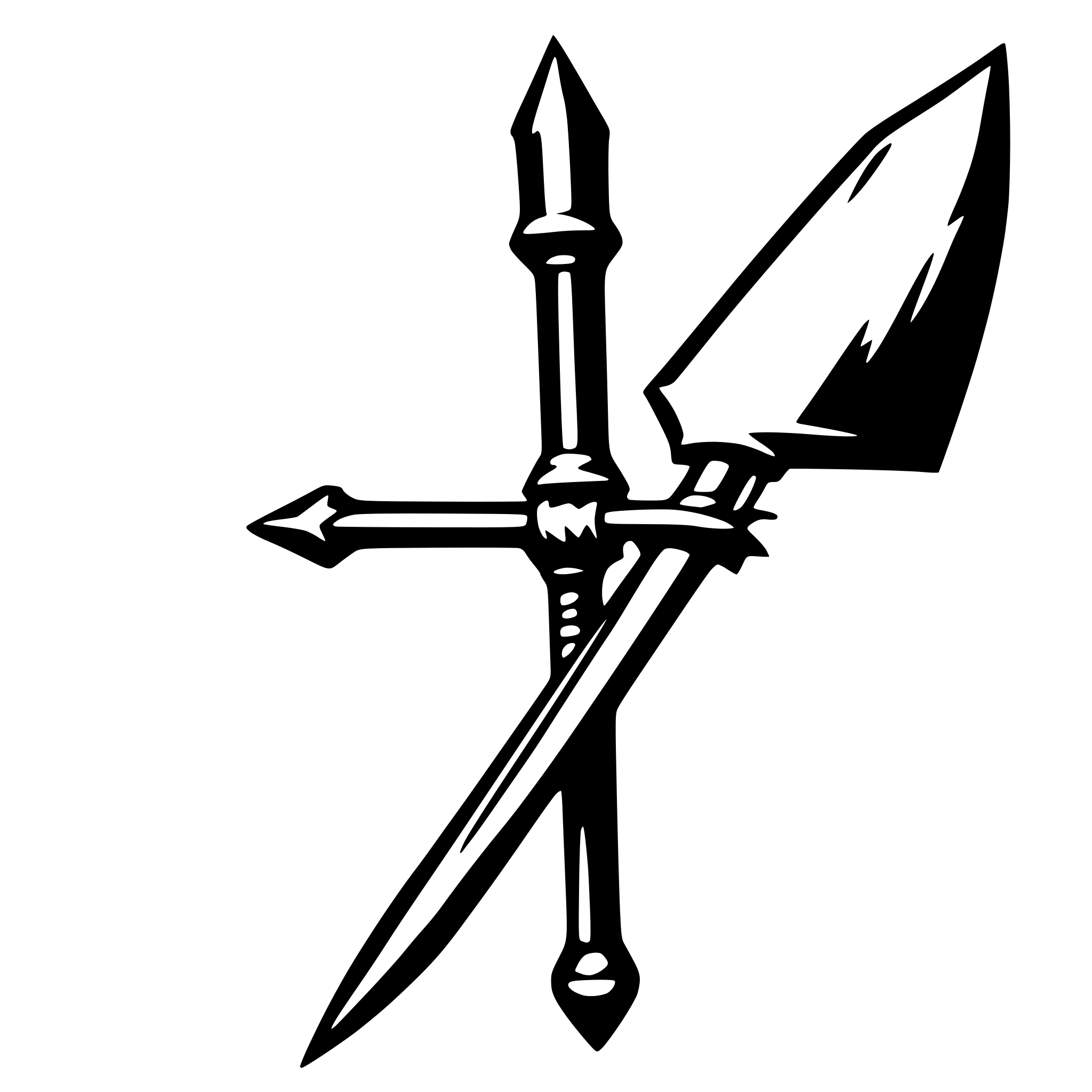 AI-generated SVG of 'a Quarterstaff weapon'