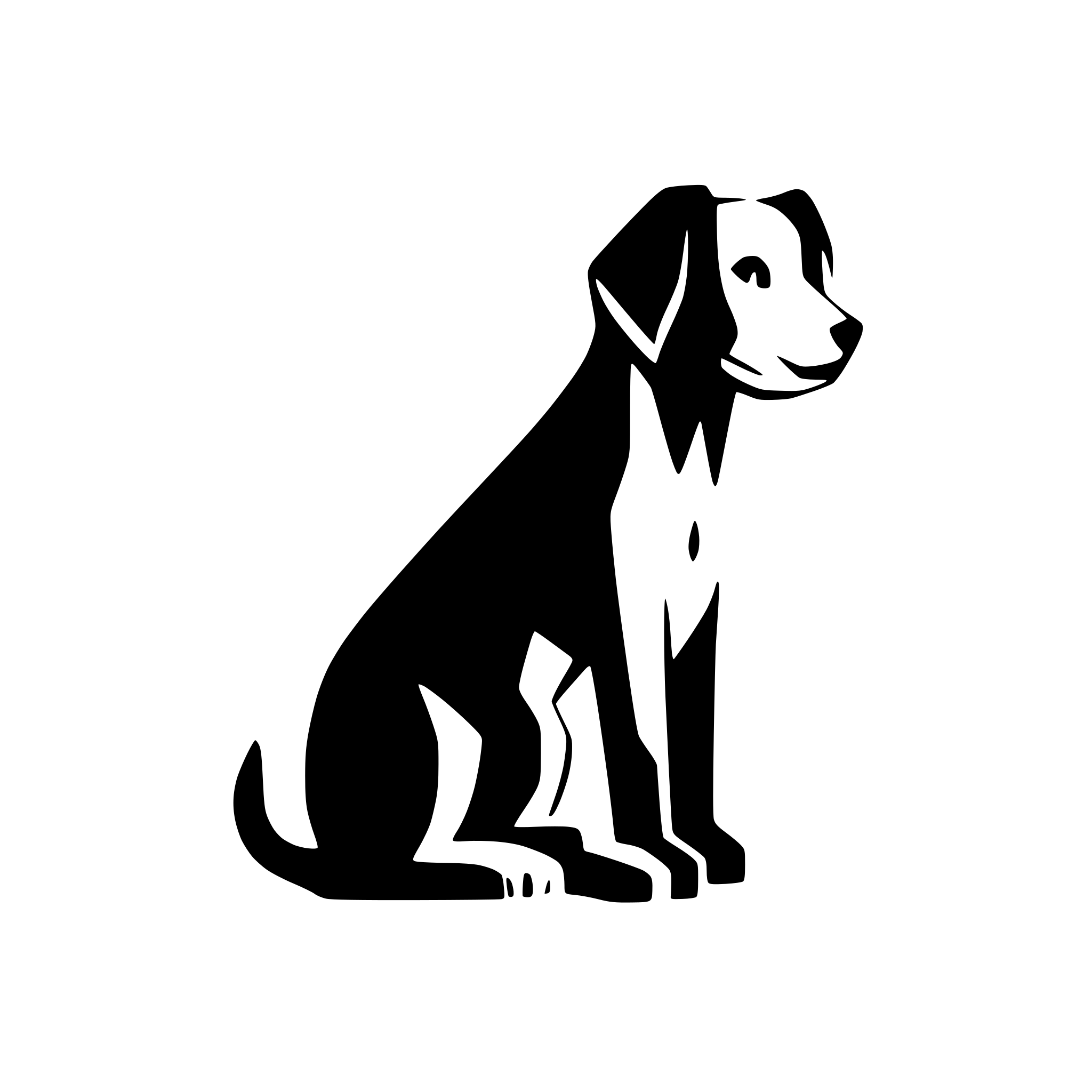 AI-generated SVG of a dog