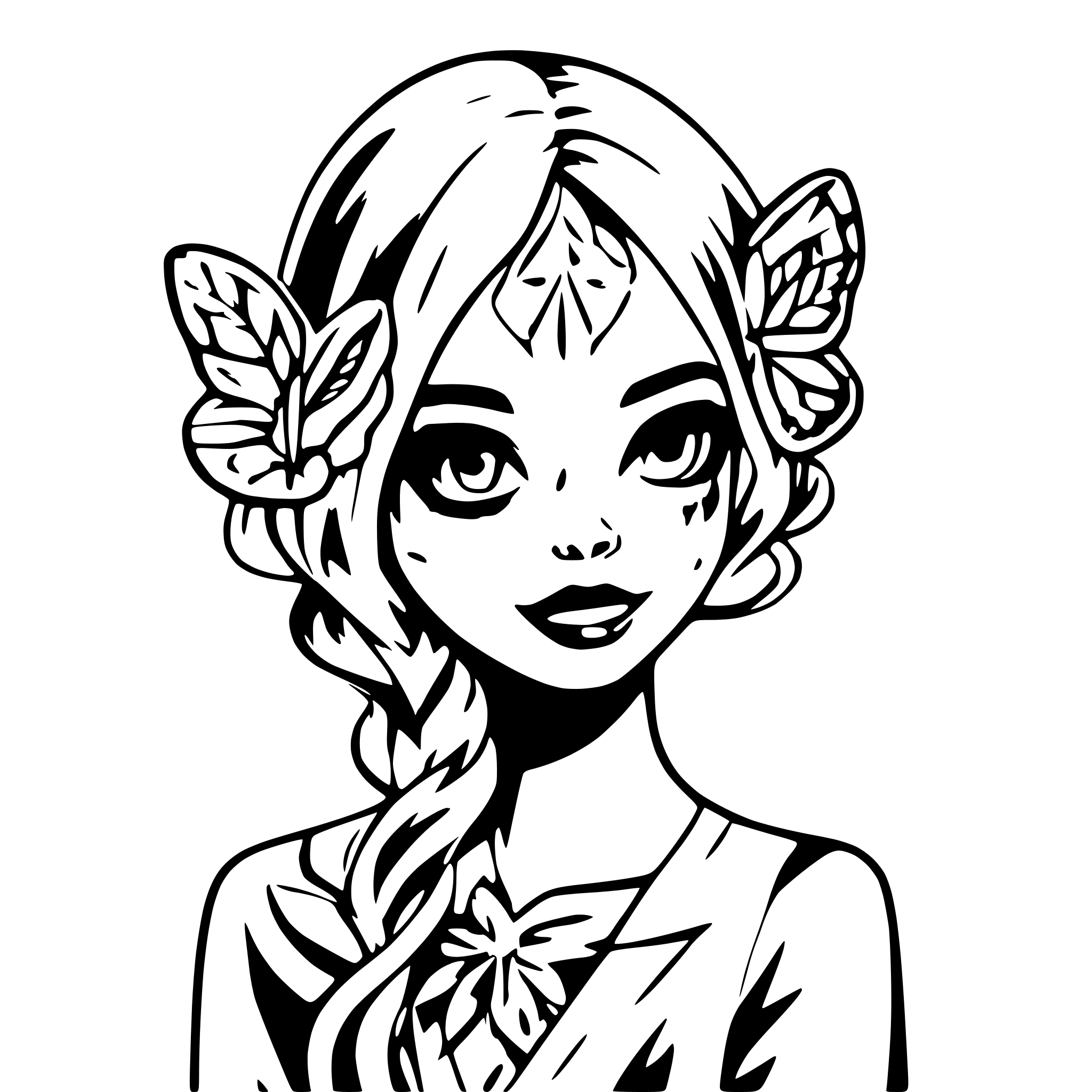 AI-generated SVG of 'Butterfly sugar skull'