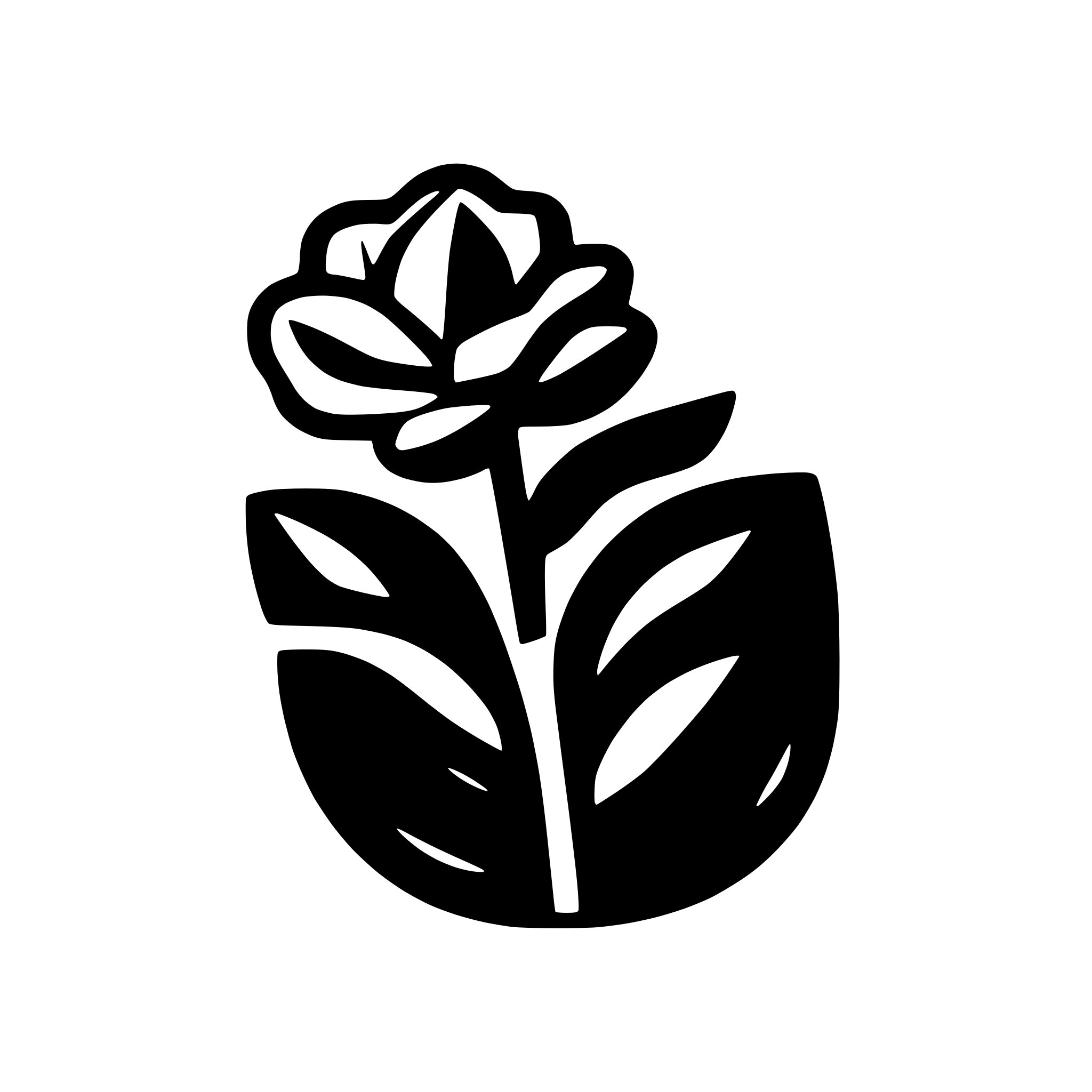 AI-generated SVG of a flower