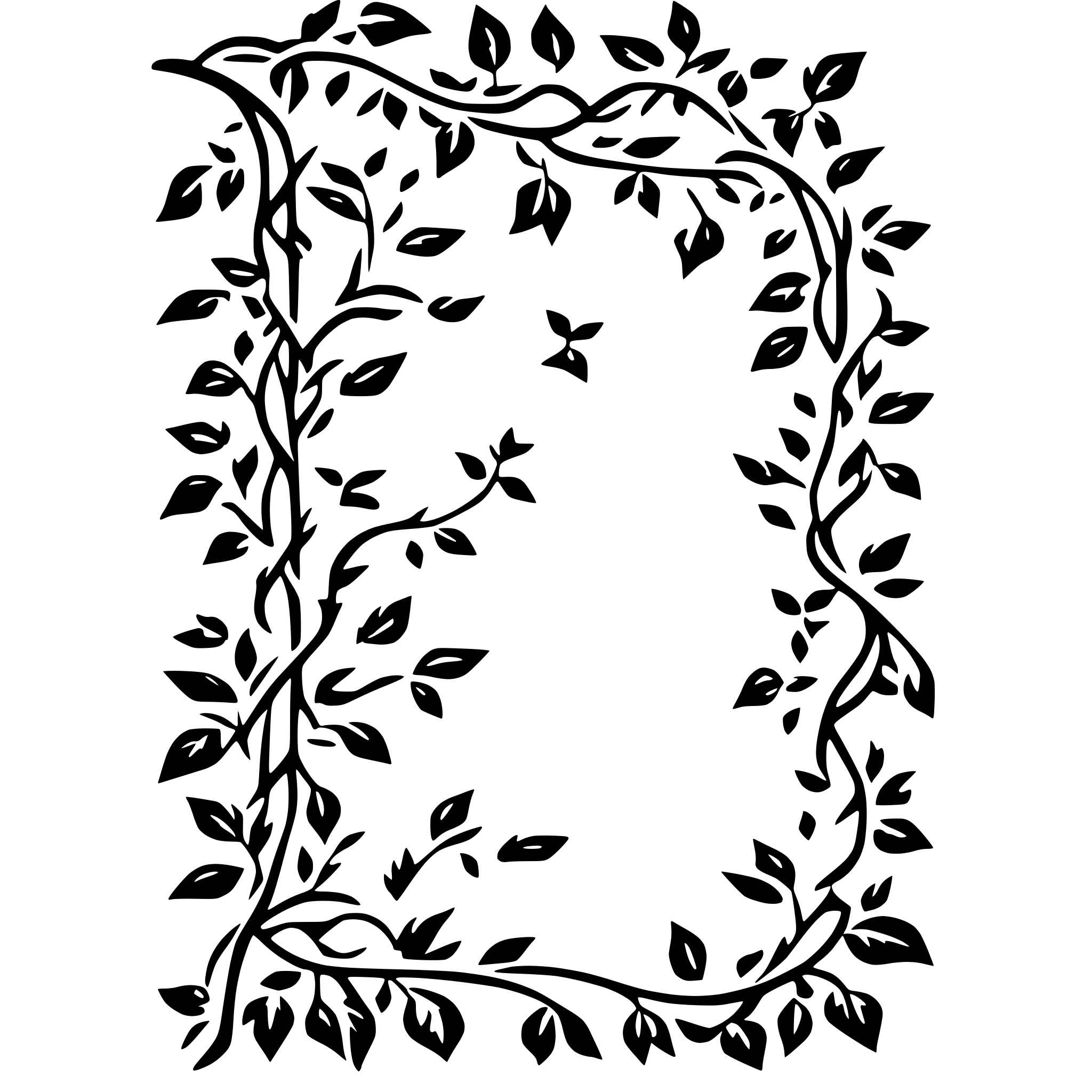 AI-generated SVG of a vines that wrap around the edges of a sheet of paper, .112345698711 AI-generated SVG of a vines that wrap around the edges of a sheet of paper, .112345698711