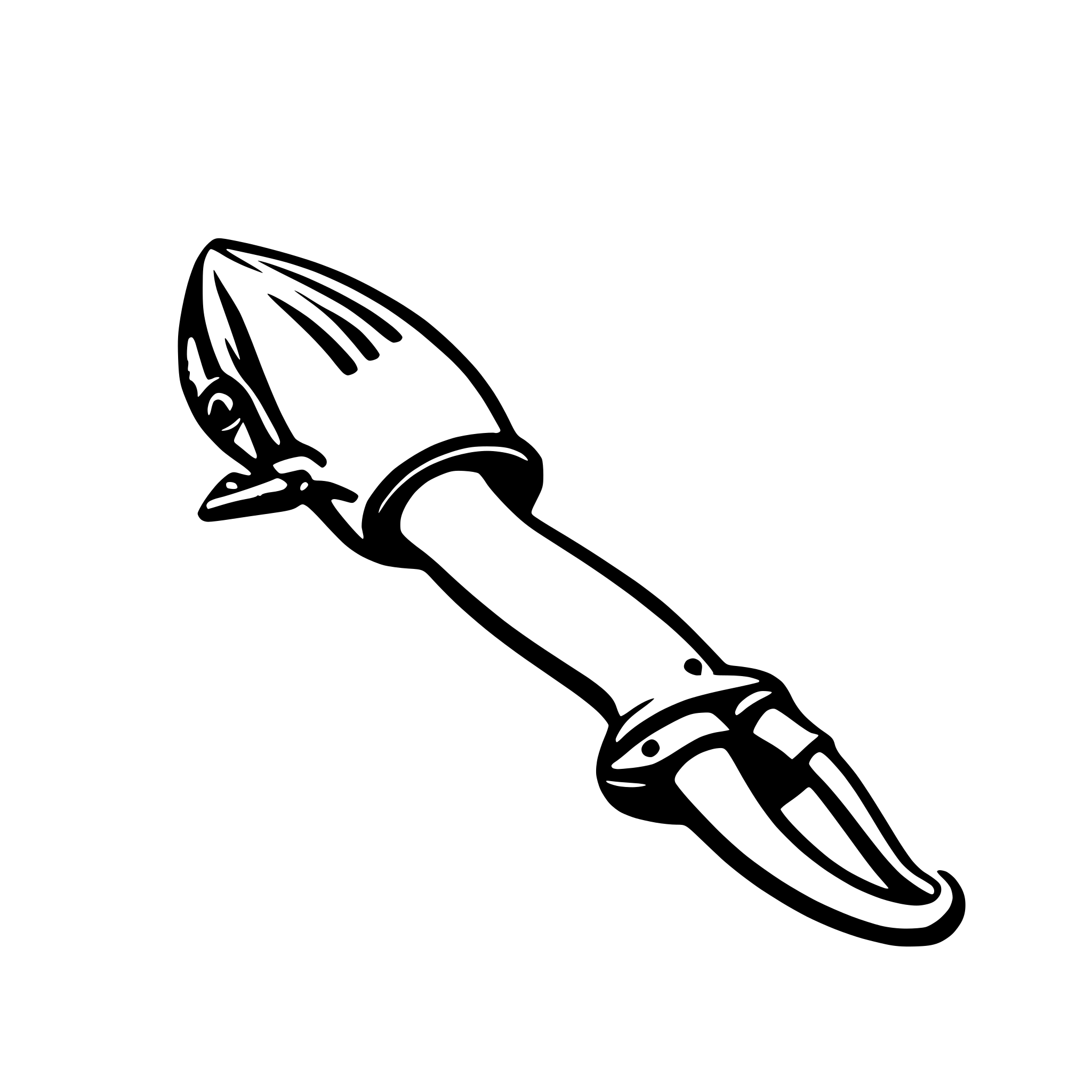 AI-generated SVG of 'Squid qith snorkel gear'