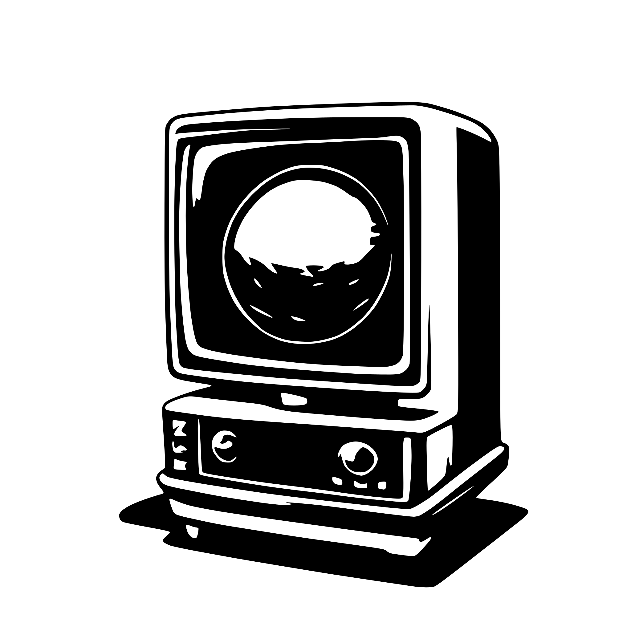 AI-generated SVG of 'CRT visual effects'