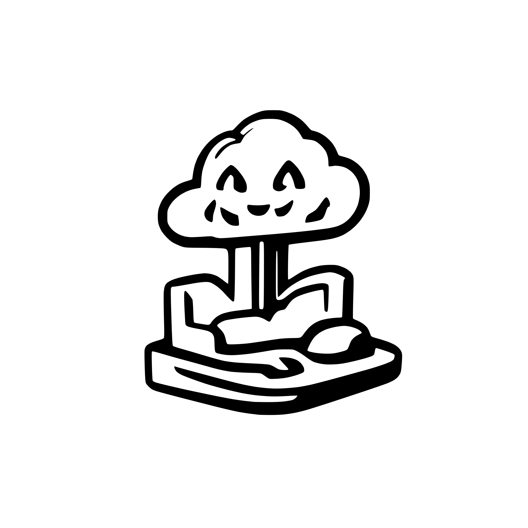 AI-generated SVG of 'emojy like cloud with gravestone'