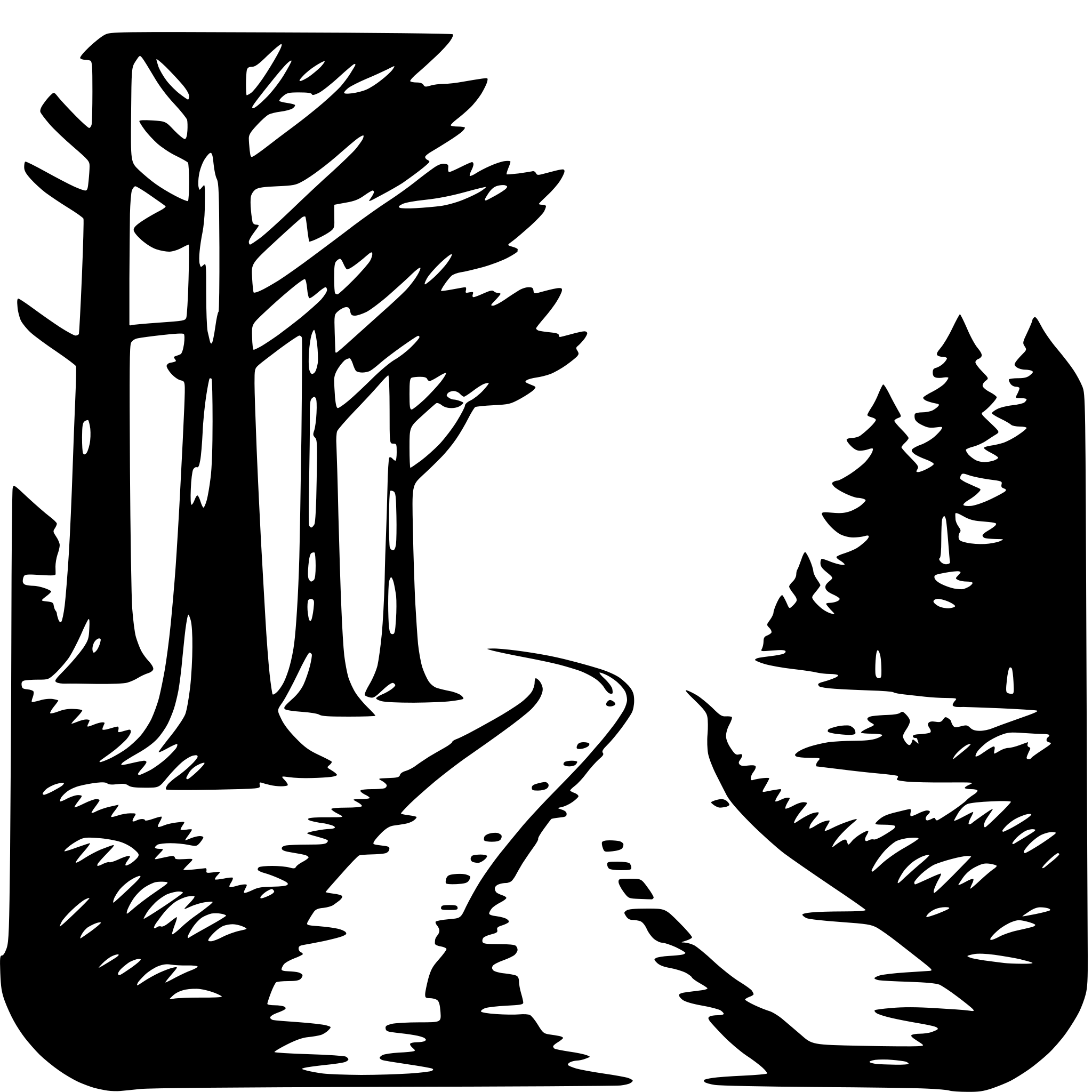 AI-generated SVG of 'forest journey'