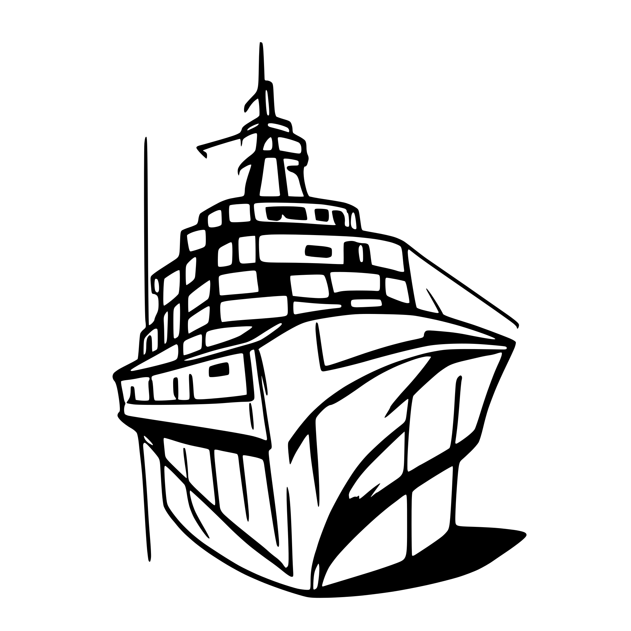 AI-generated SVG of a titanic