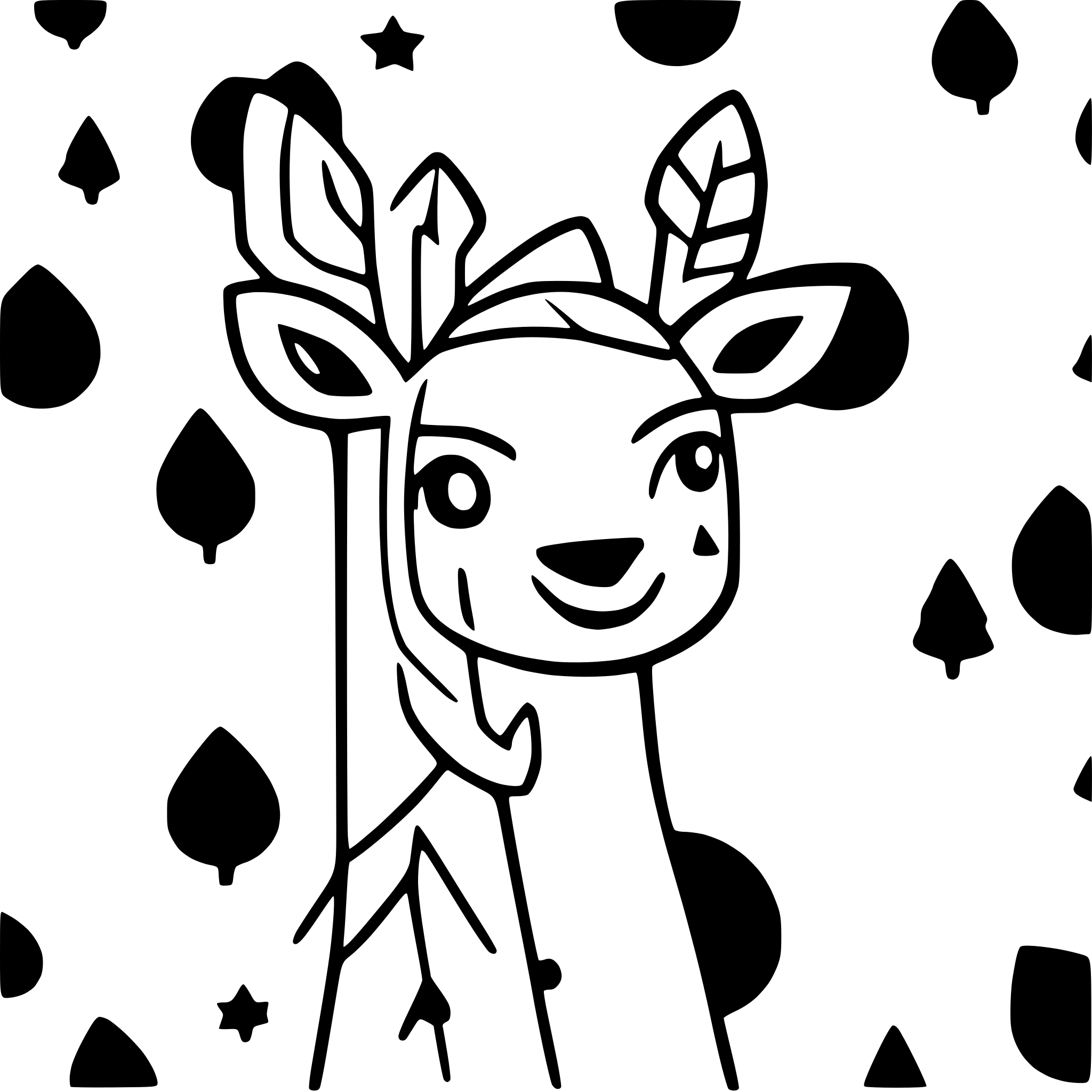 AI-generated SVG of a christmas vibe lama