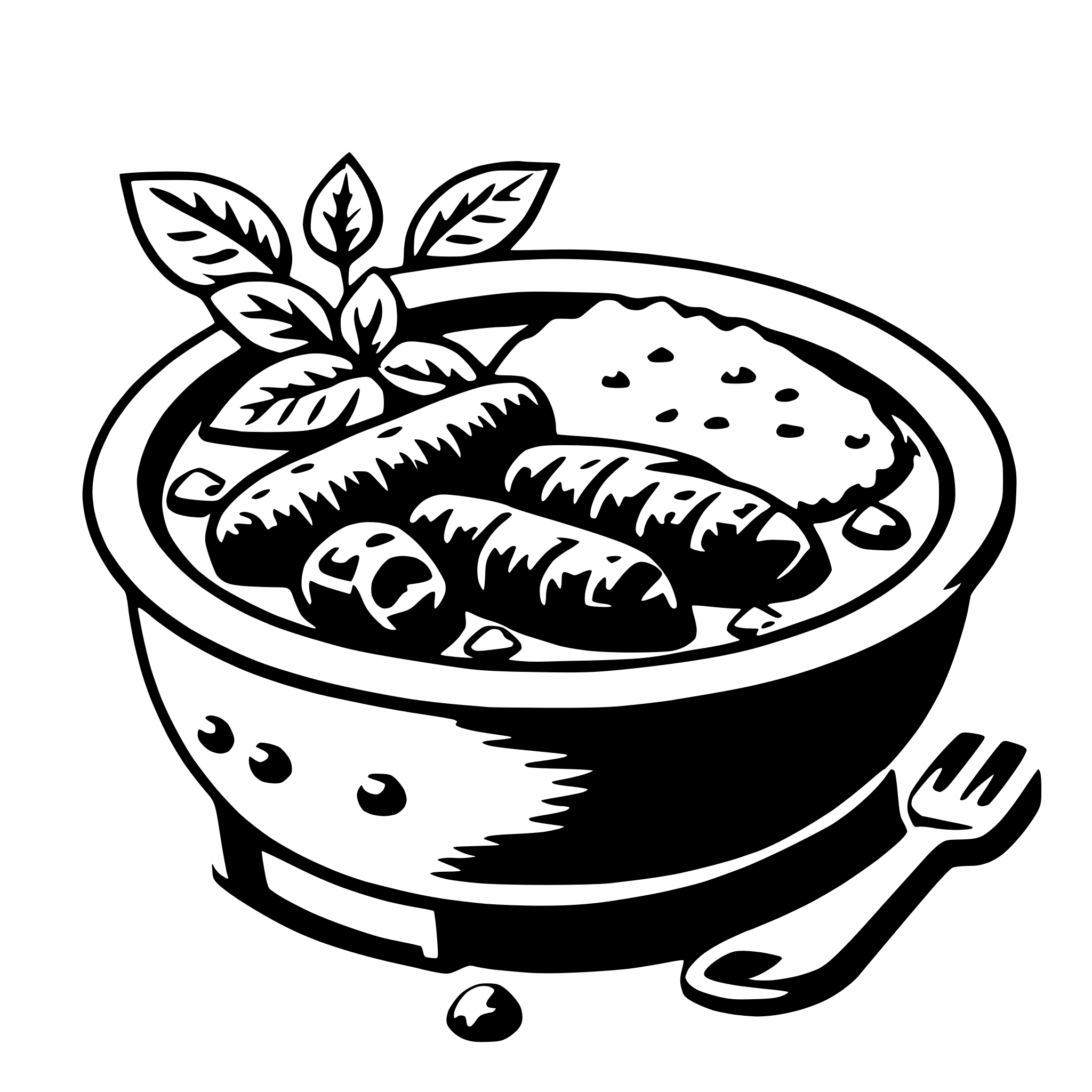 AI-generated SVG of a curry