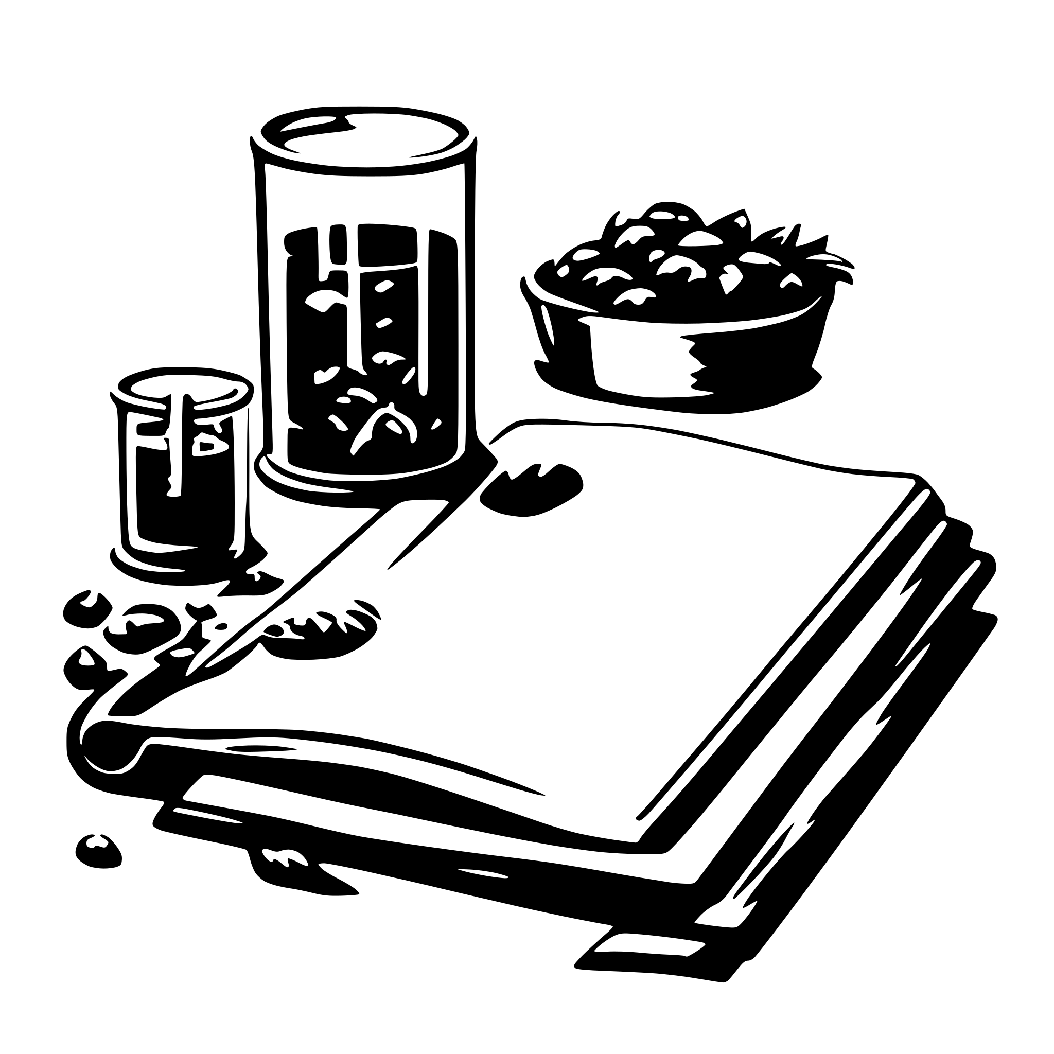 AI-generated SVG of 'a lab recipe book'