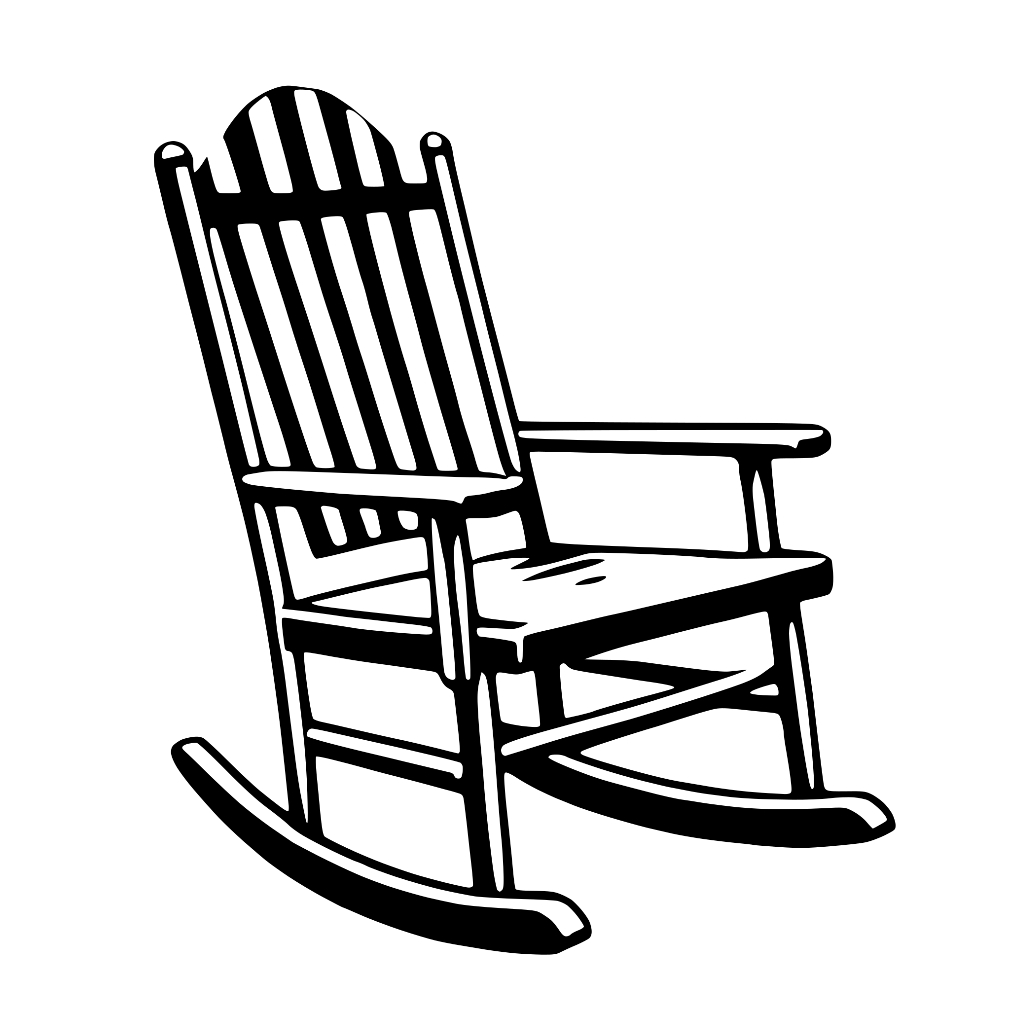 AI-generated SVG of 'rocking chair'