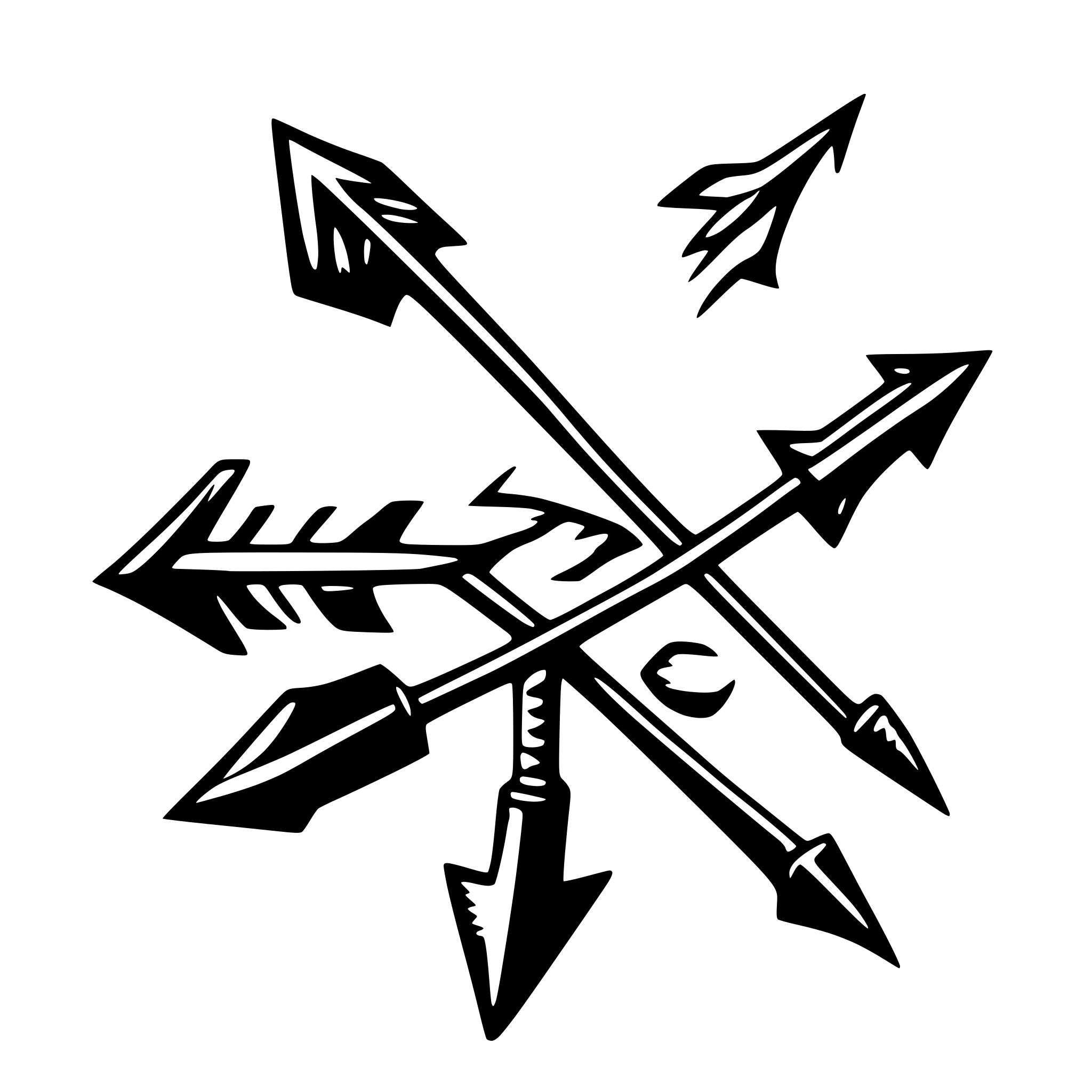 AI-generated SVG of 'create freehand arrows'