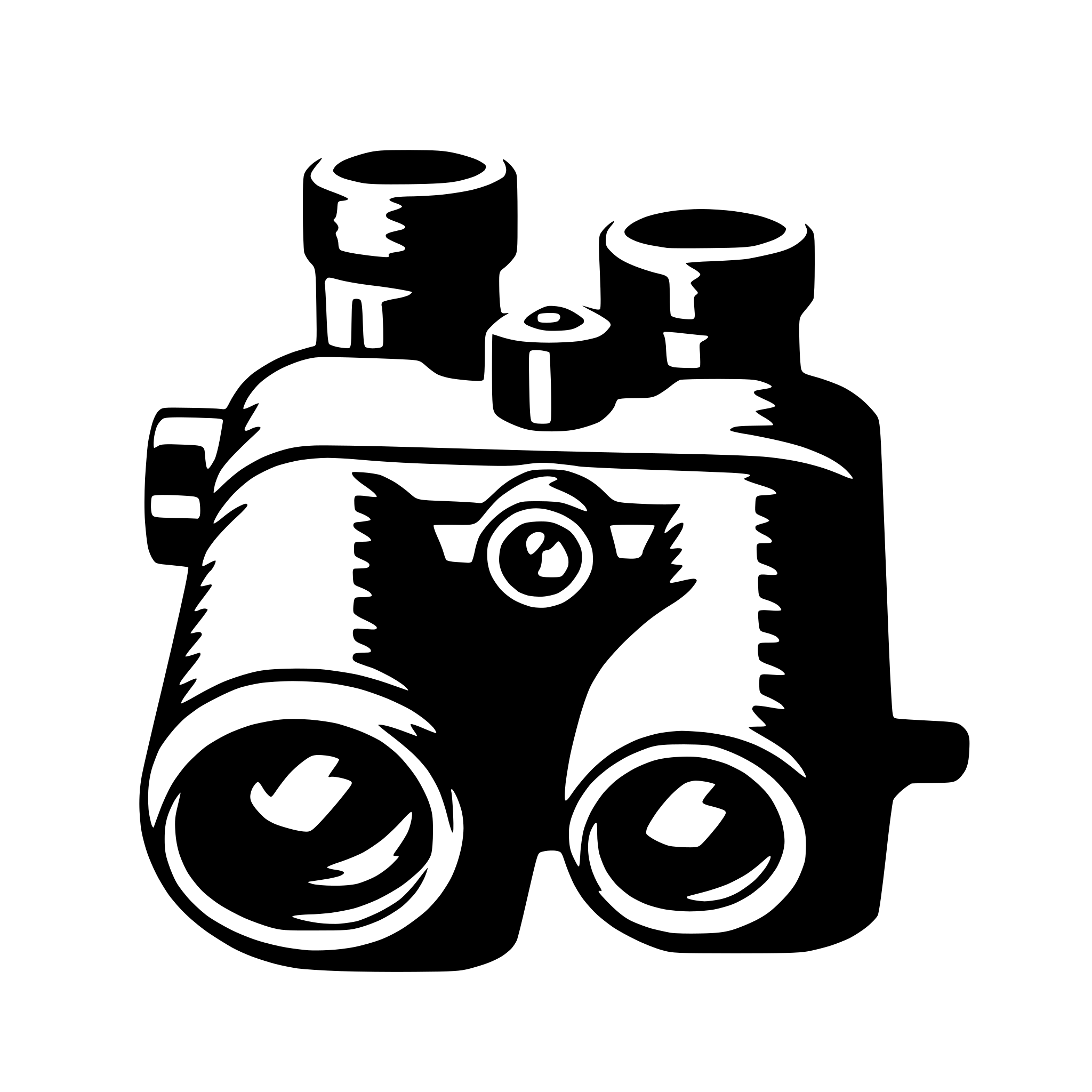 AI-generated SVG of 'binoculars'