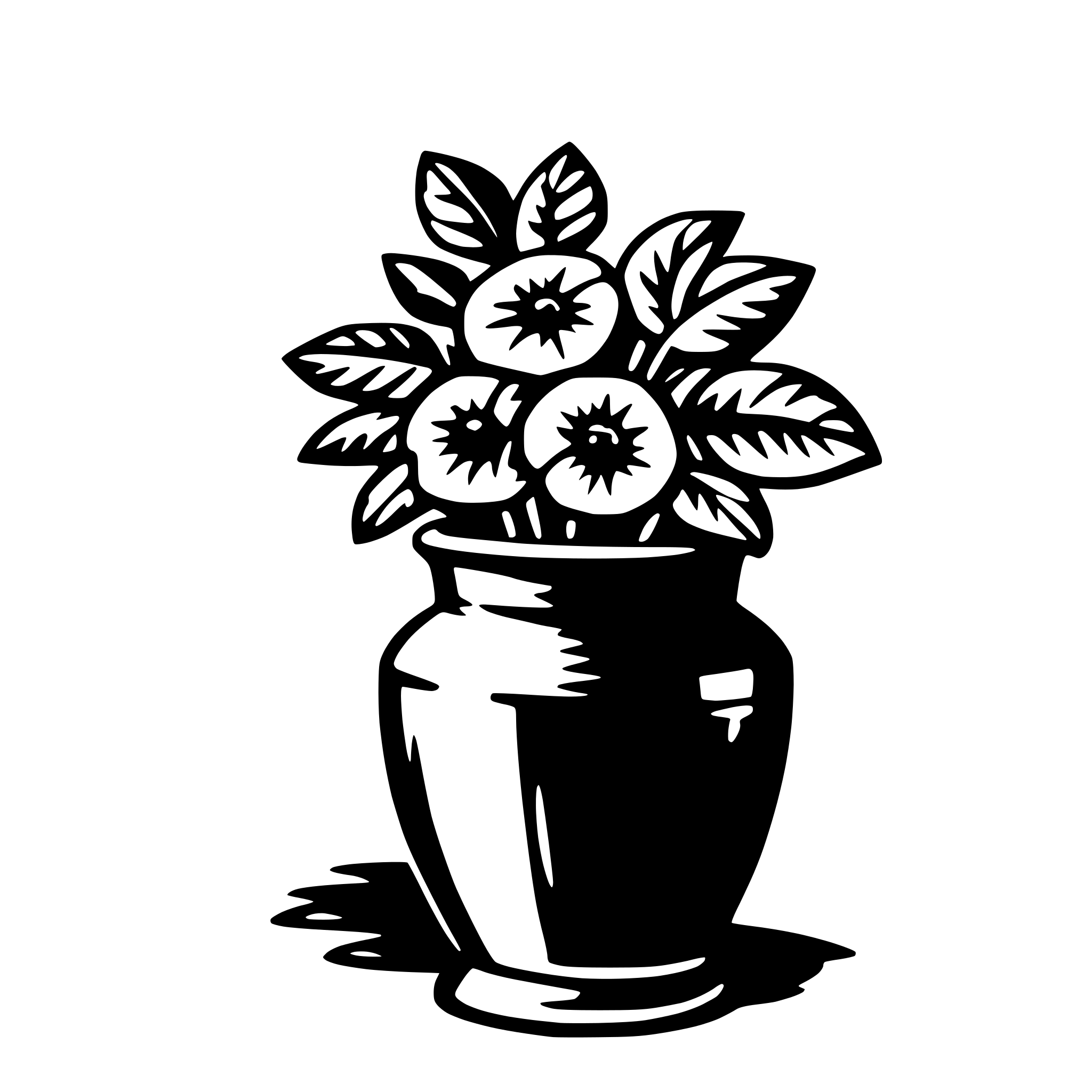AI-generated SVG of 'vase'