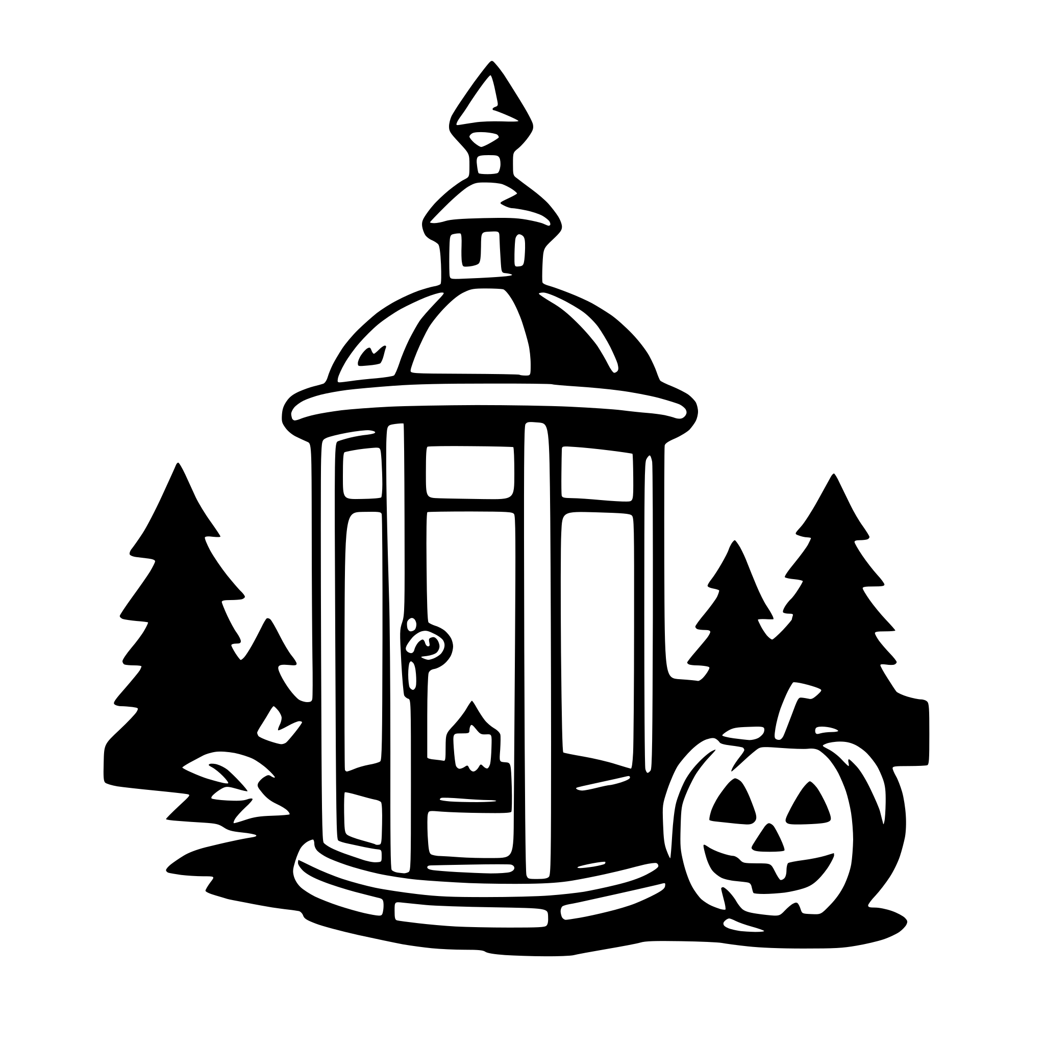 AI-generated SVG of 'halloween lantern'
