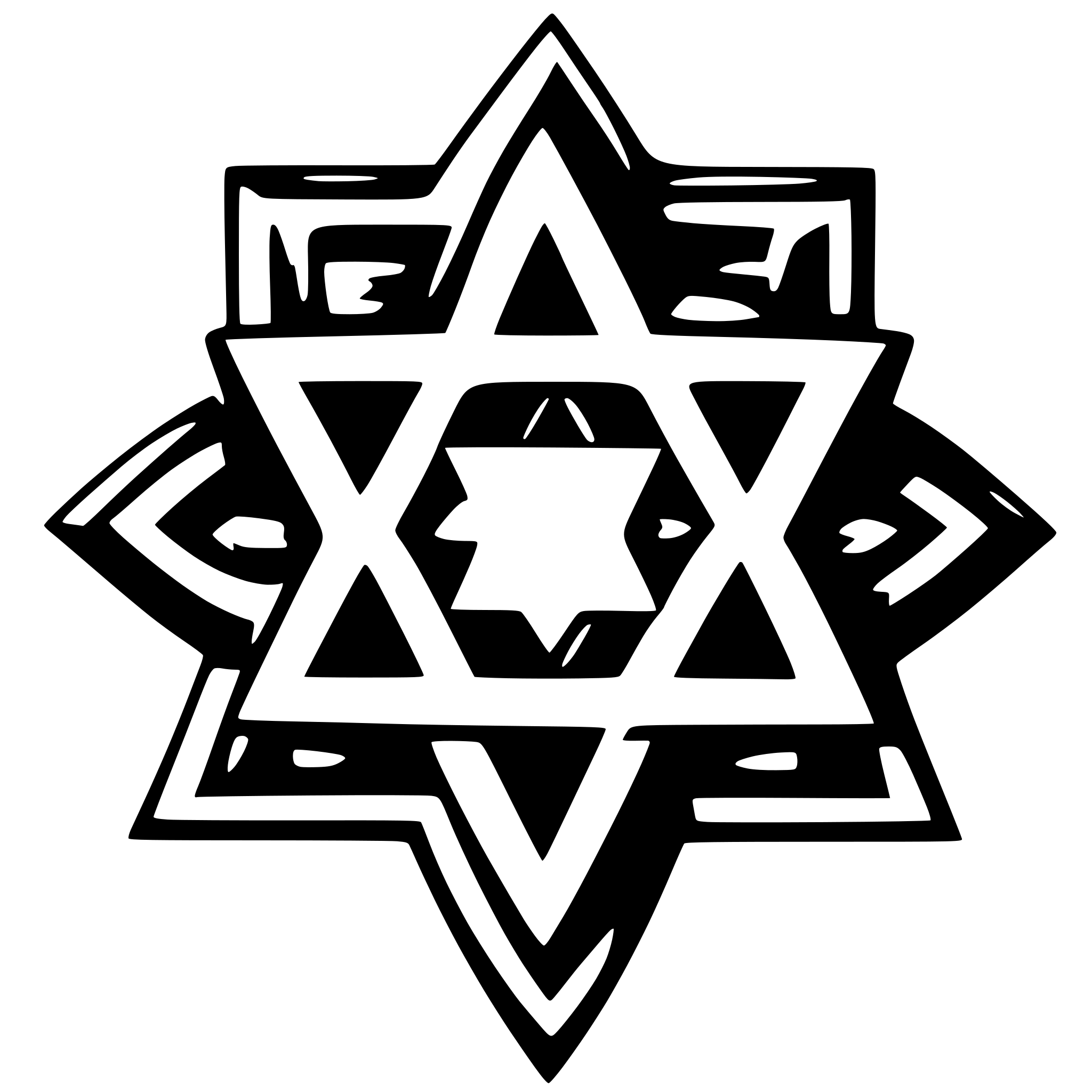 AI-generated SVG of 'Star of David'