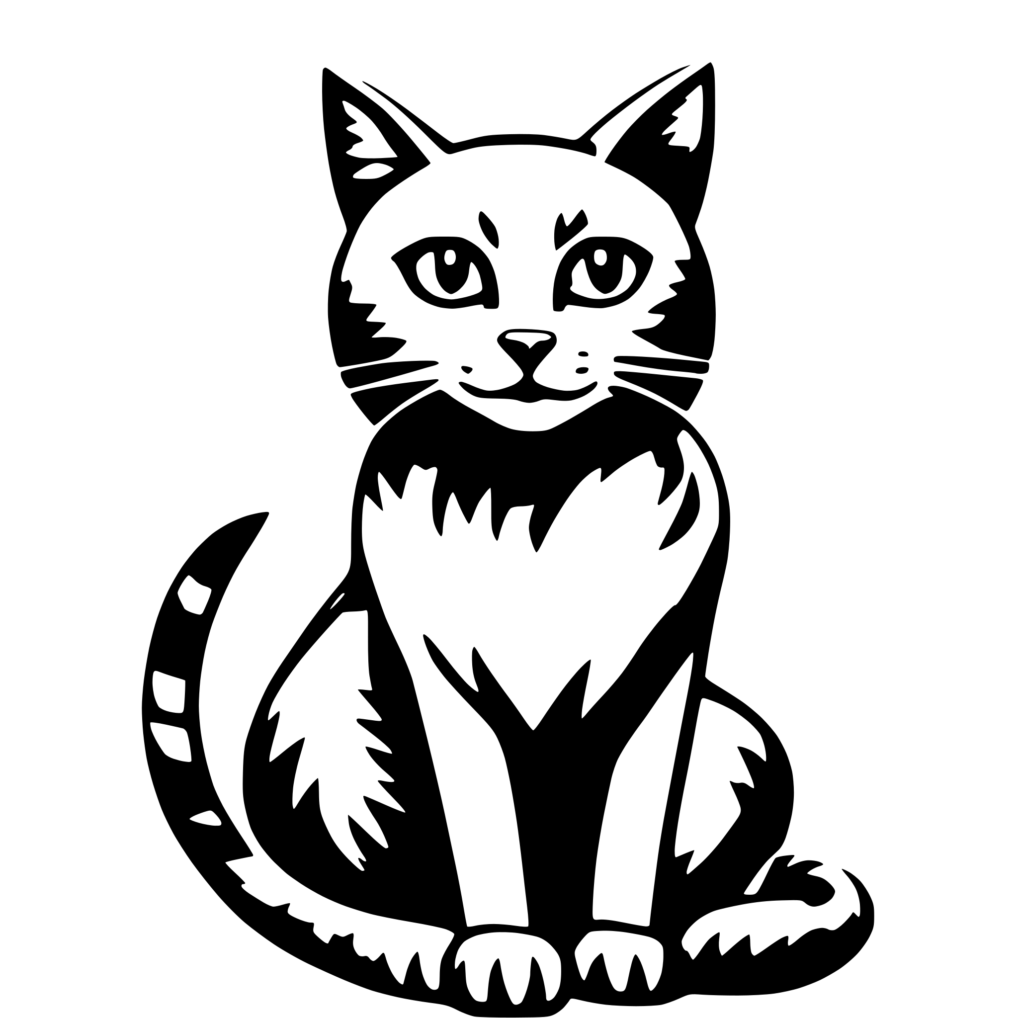 AI-generated SVG of 'feral cat in urban style, minimalistic'