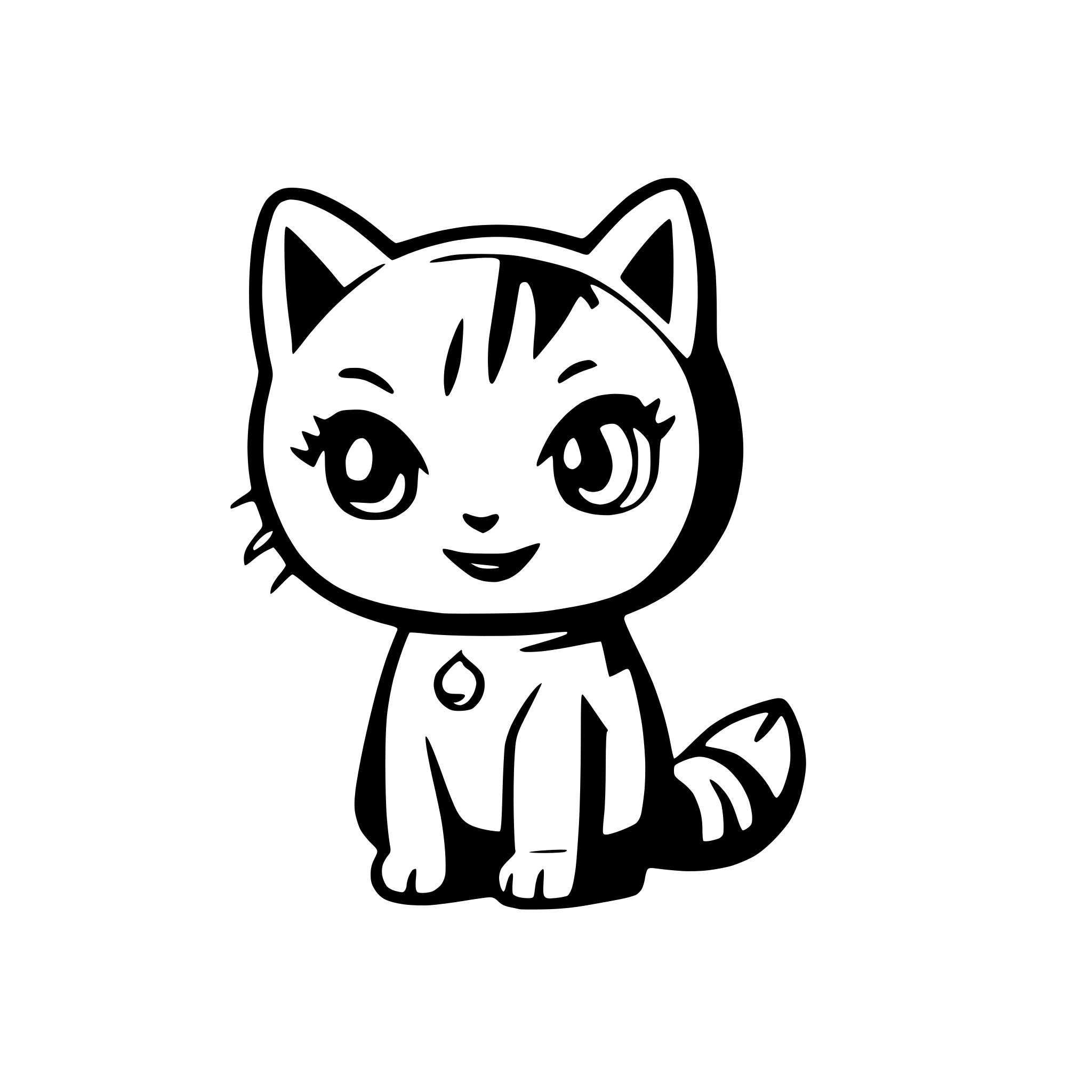 AI-generated SVG of 'Astronaut cat'