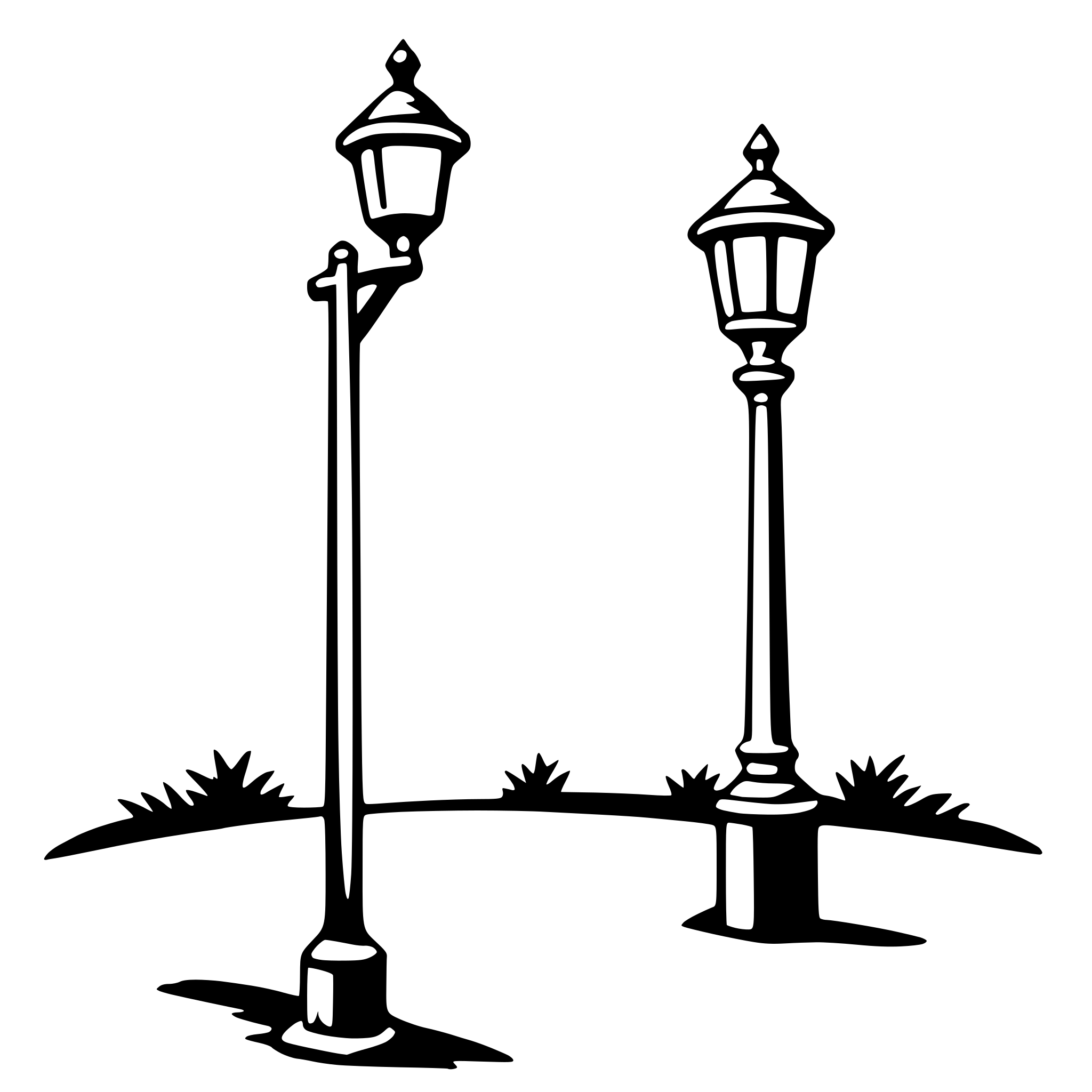 AI-generated SVG of a lamppost