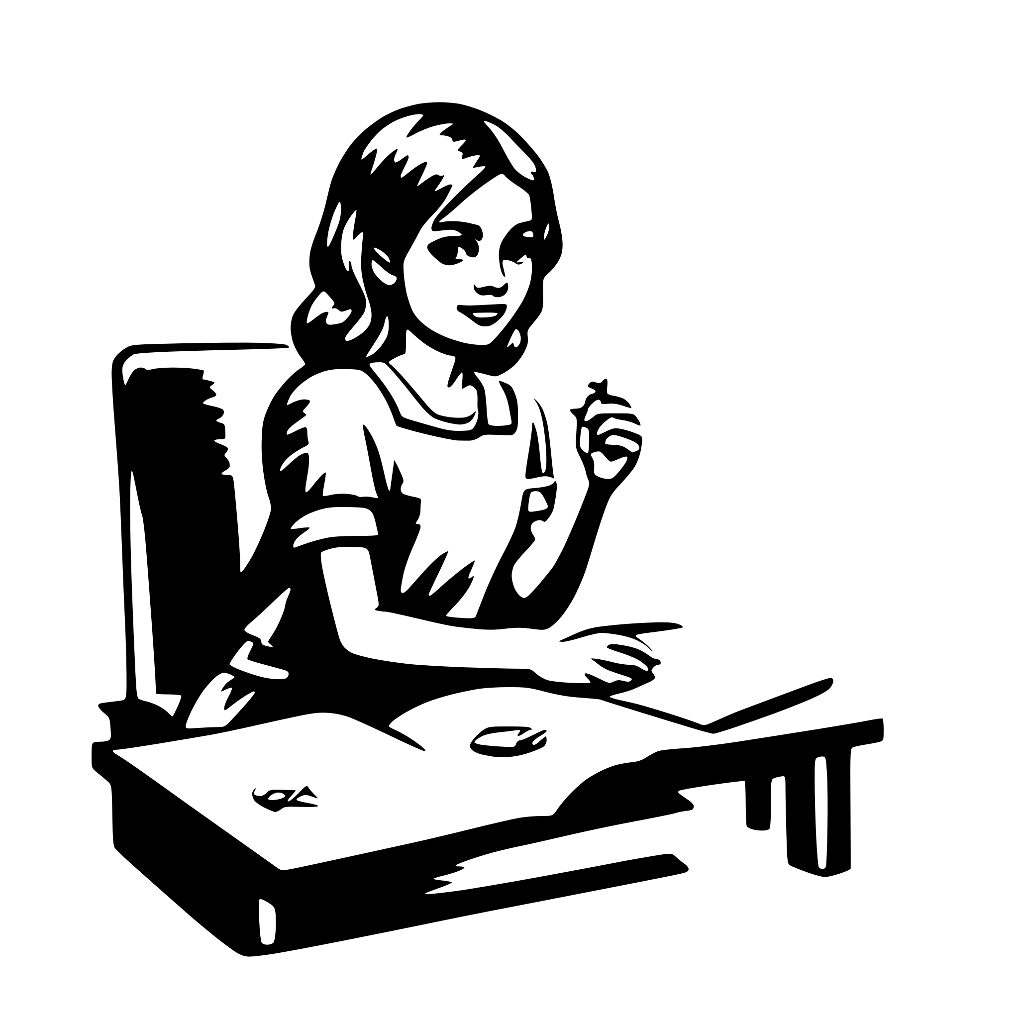 AI-generated SVG of a learning