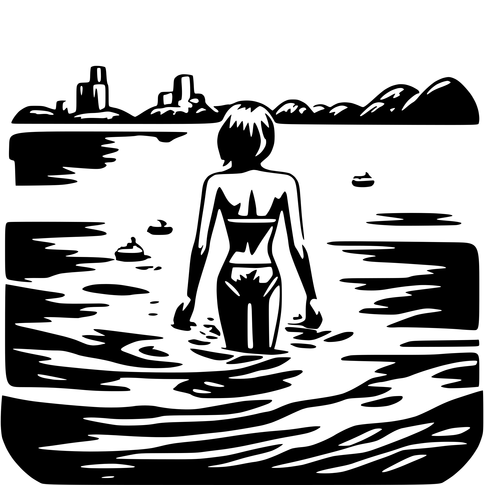 AI-generated SVG of a swim