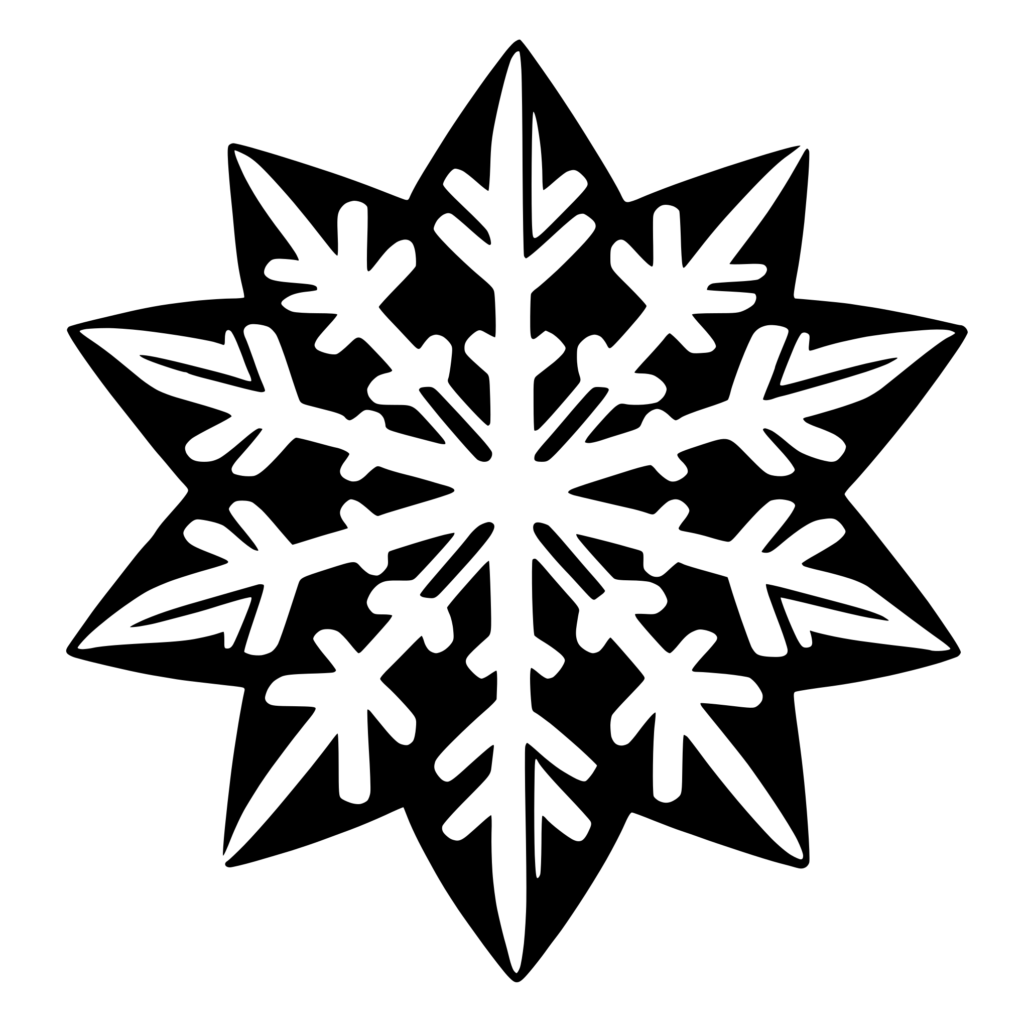 AI-generated SVG of a snowflake
