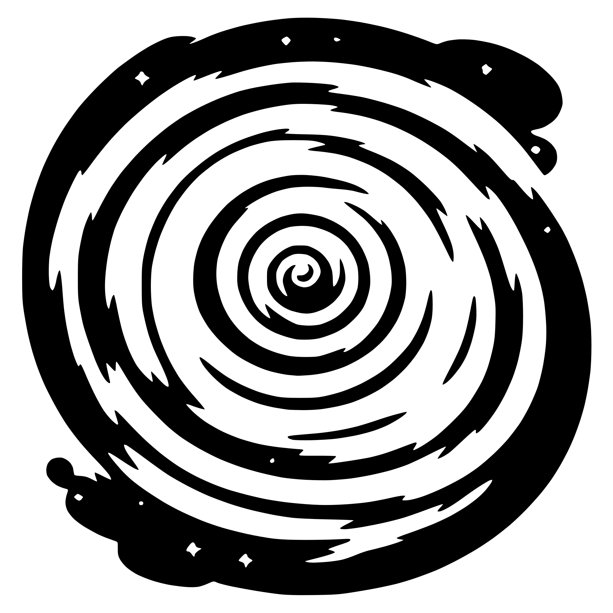 AI-generated SVG of a Spiral galaxy