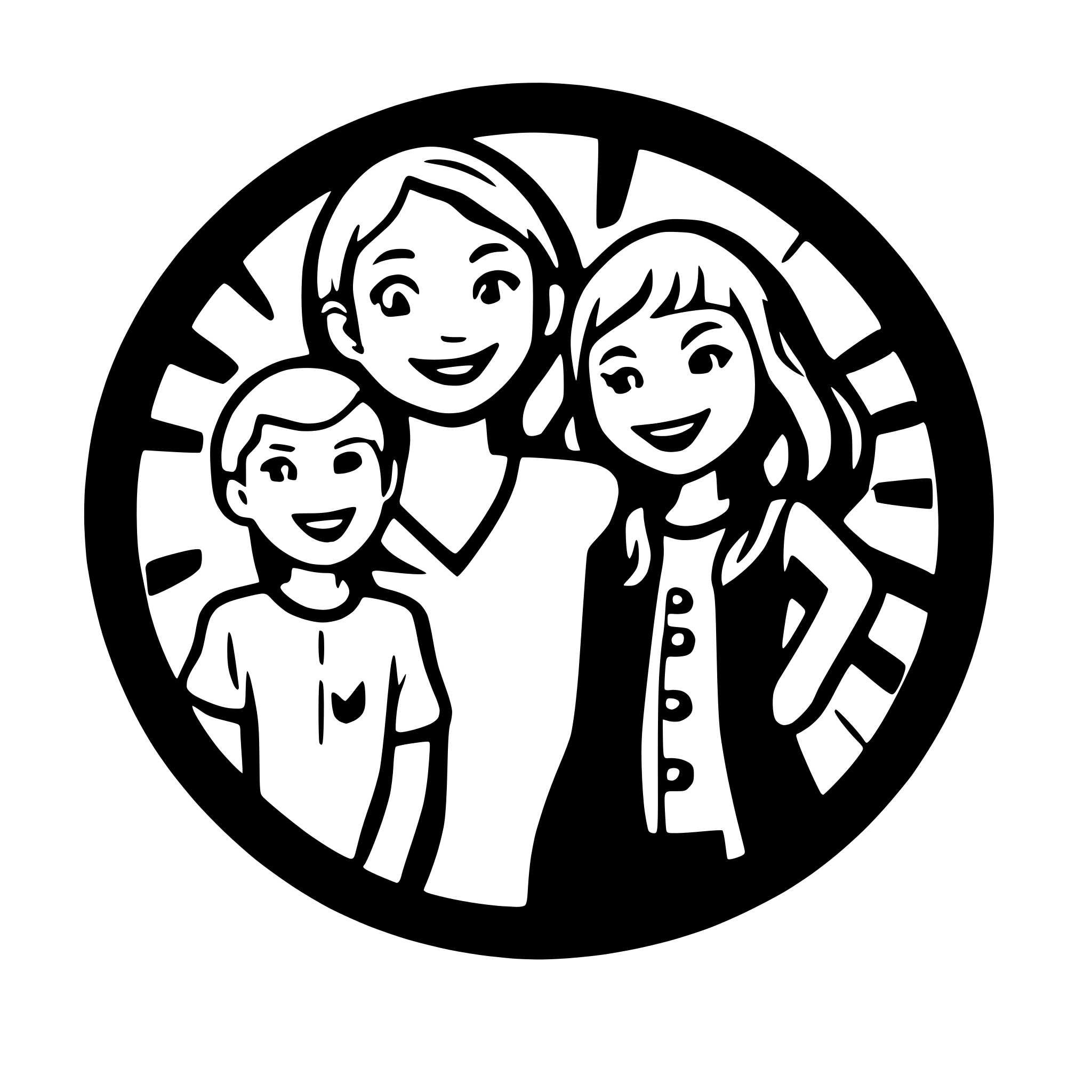 AI-generated SVG of a family  logo
