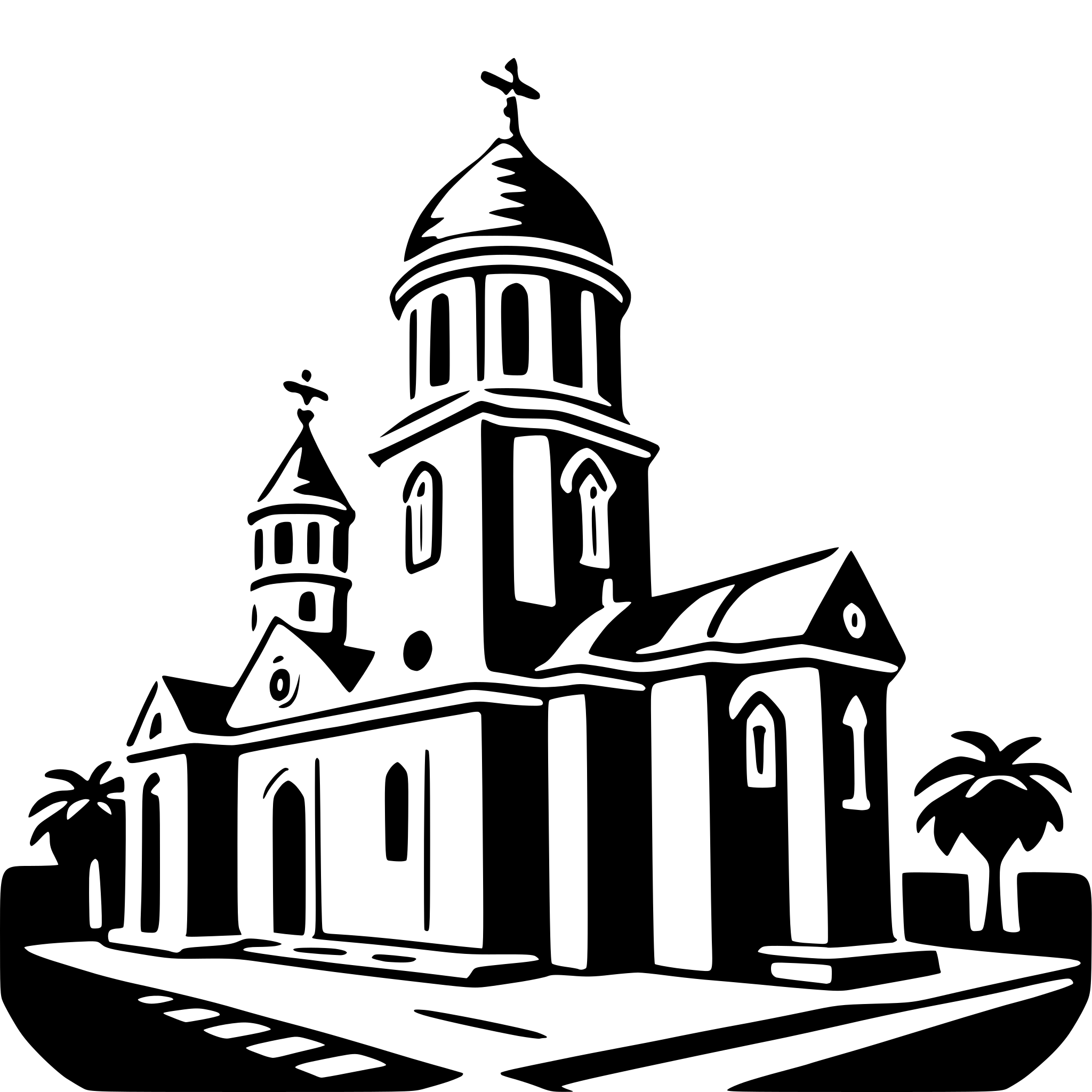 AI-generated SVG of a mark's basilica