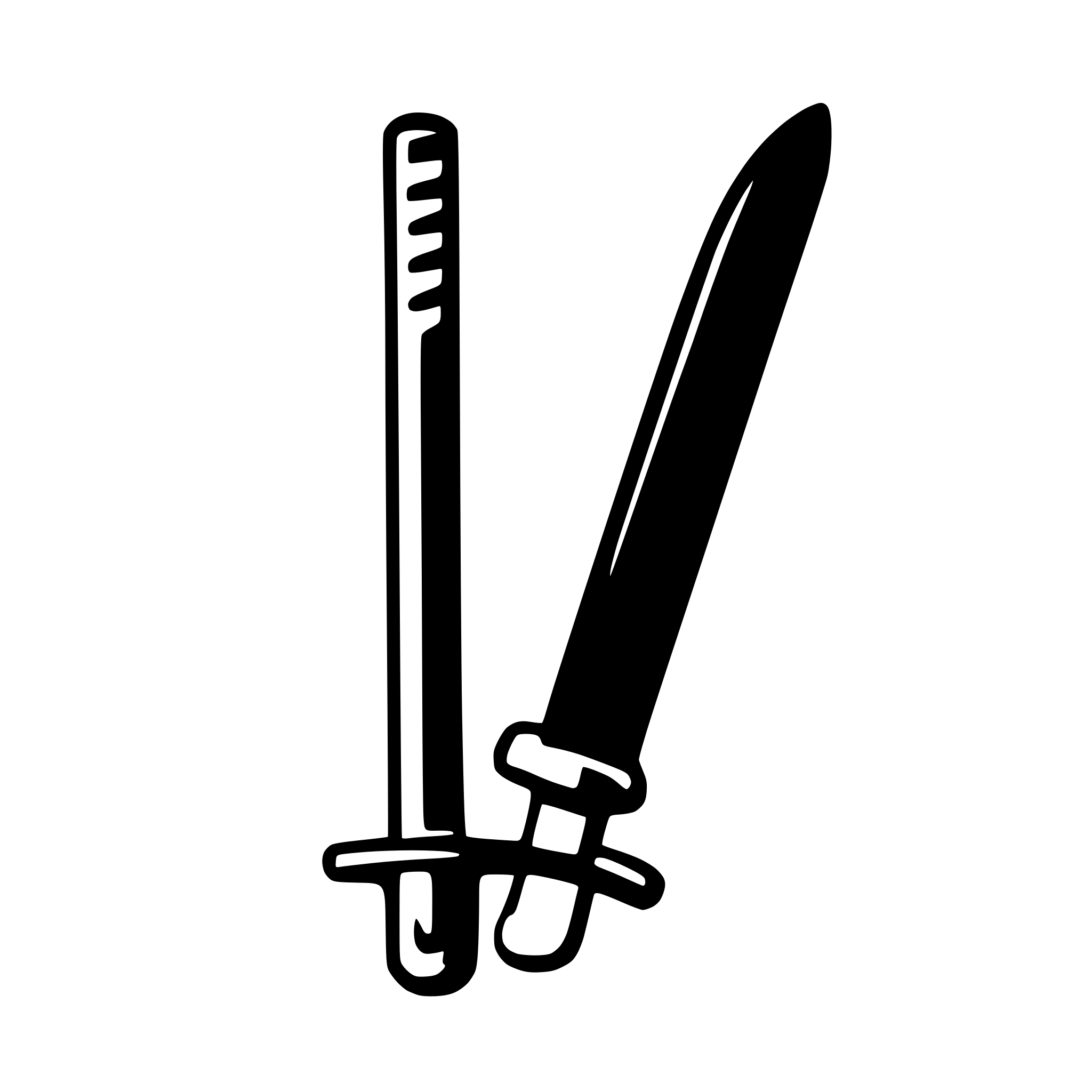 AI-generated SVG of 'samurai katana'