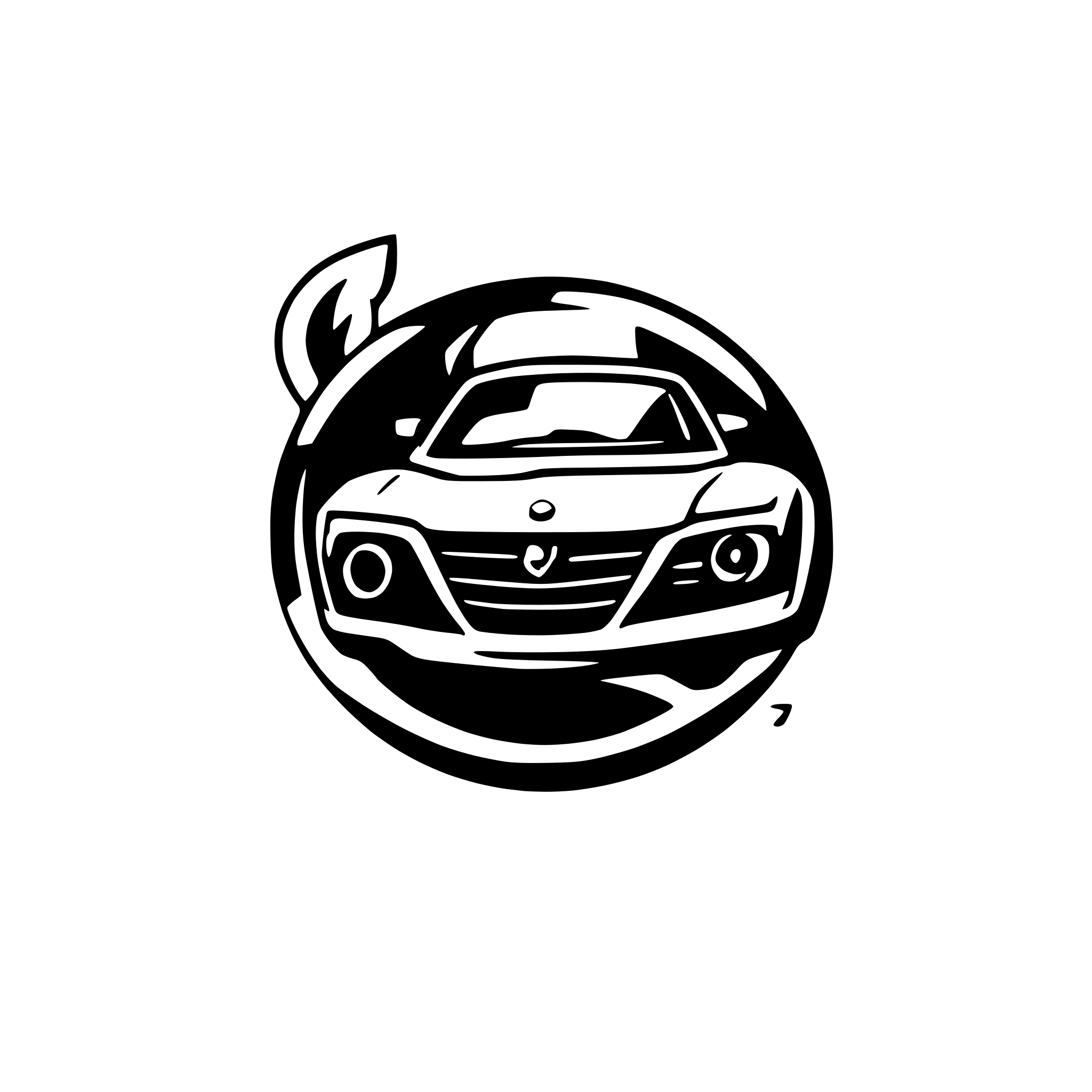 AI-generated SVG of a mazda rx-3 logo