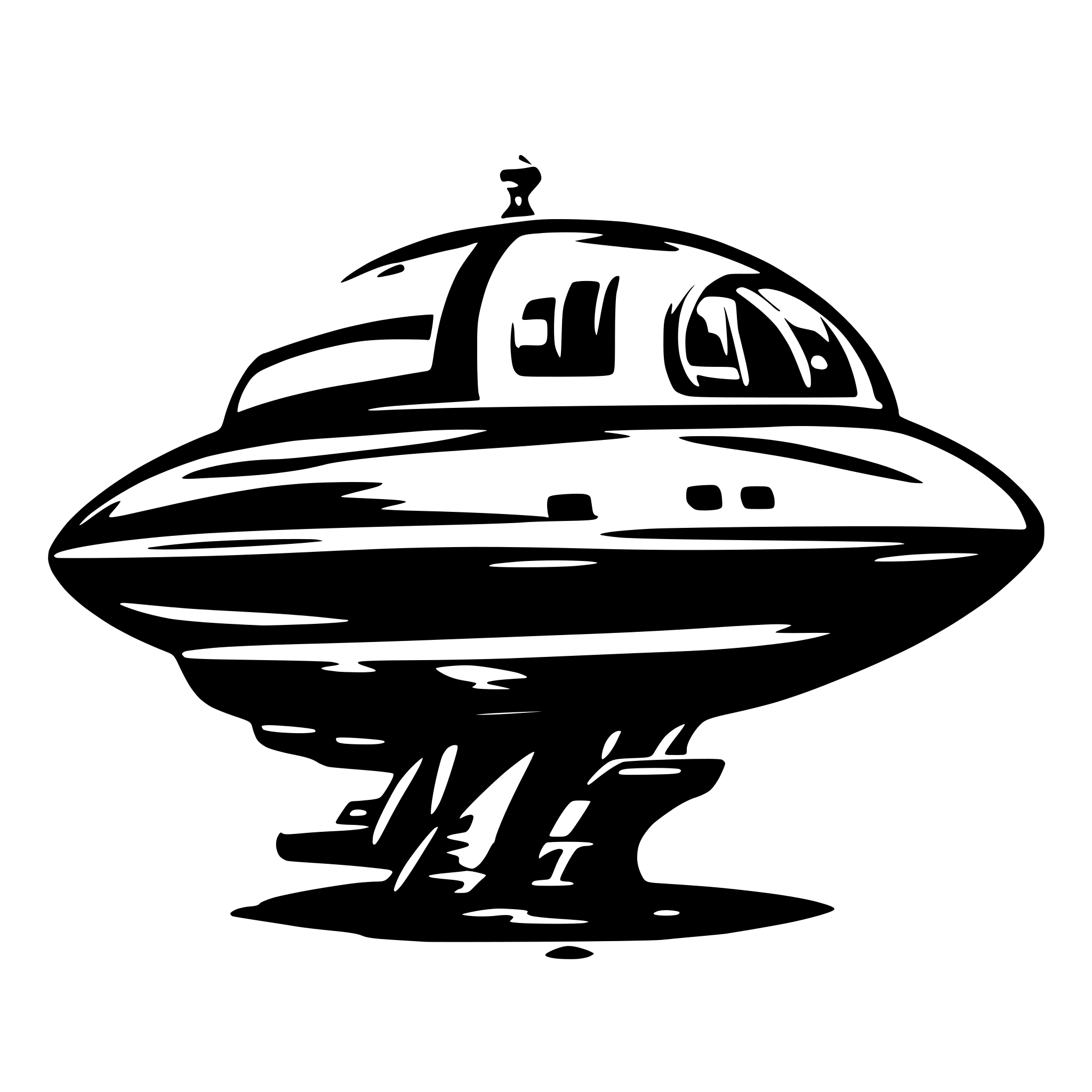 AI-generated SVG of a alien space ship